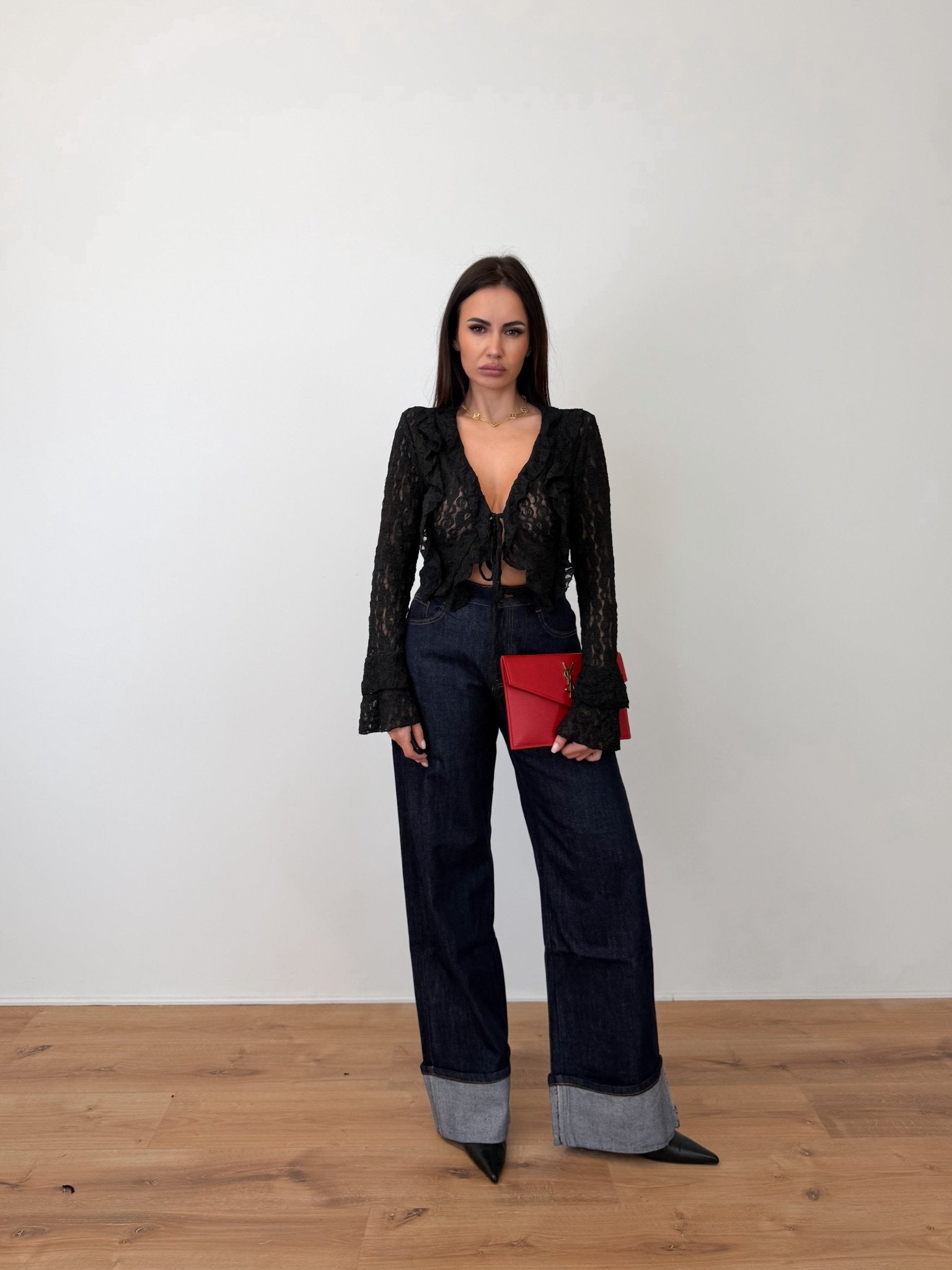 Crop Top Orlo - Nero - SAINTH