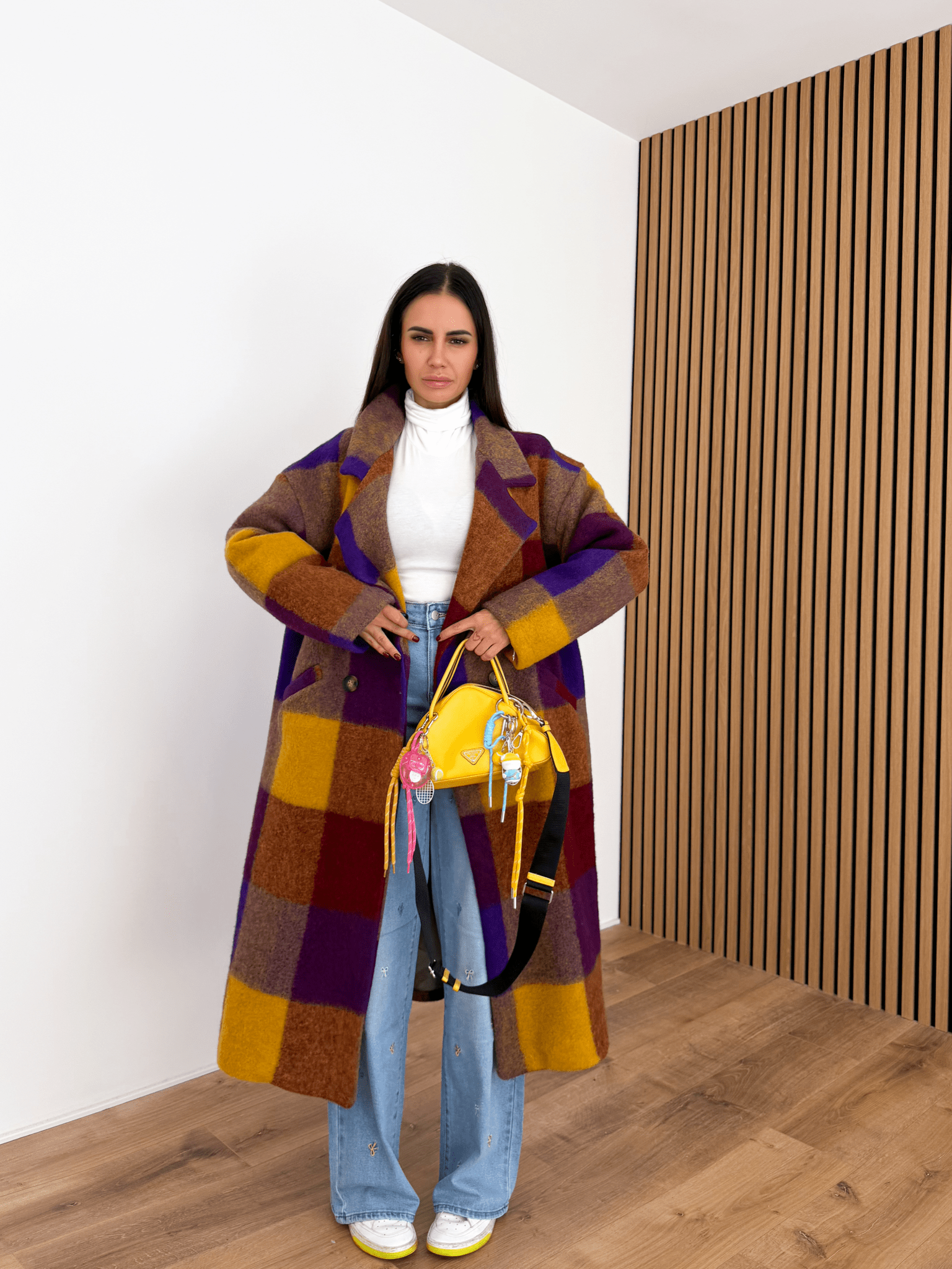 Cappotto Lusso - Senape e Viola - SAINTH