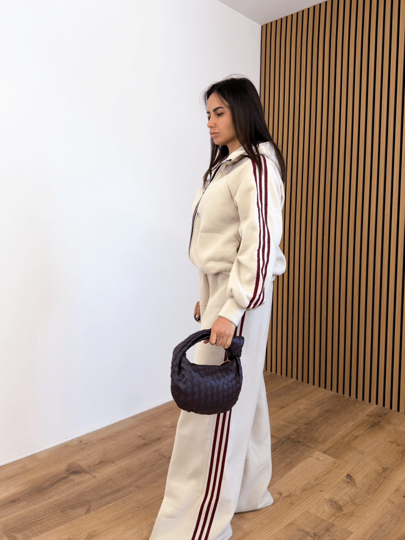 Completo Tuta Felpato - Beige e Bordeaux - SAINTH