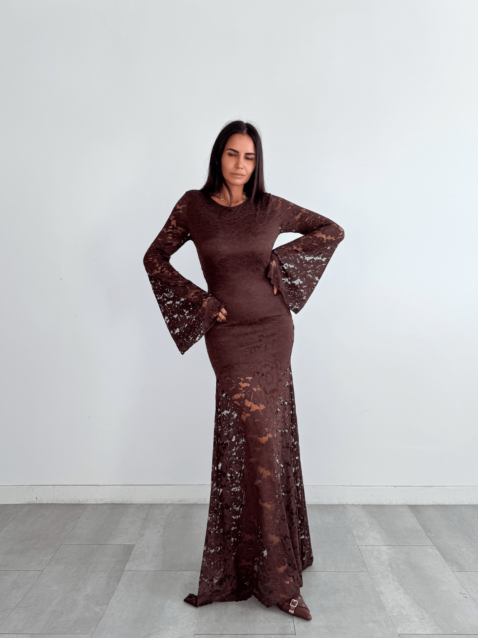 Abito Camelia - Marrone - SAINTH