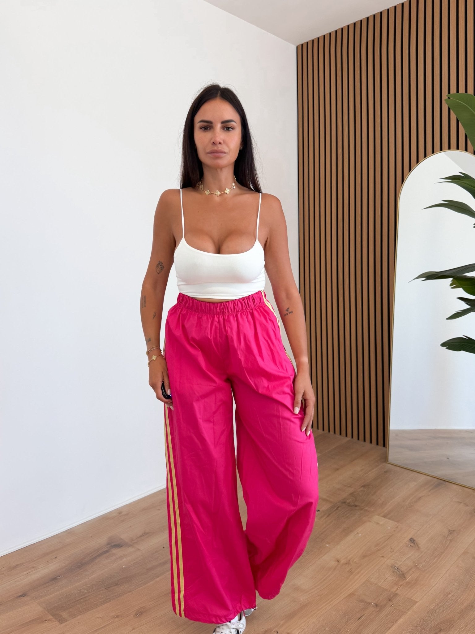 Pantalone Parachute - Fucsia - SAINTH