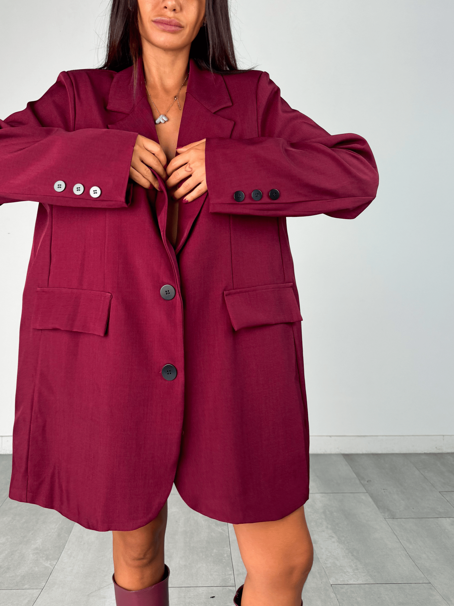Blazer Simply Over - Bordeaux - SAINTH