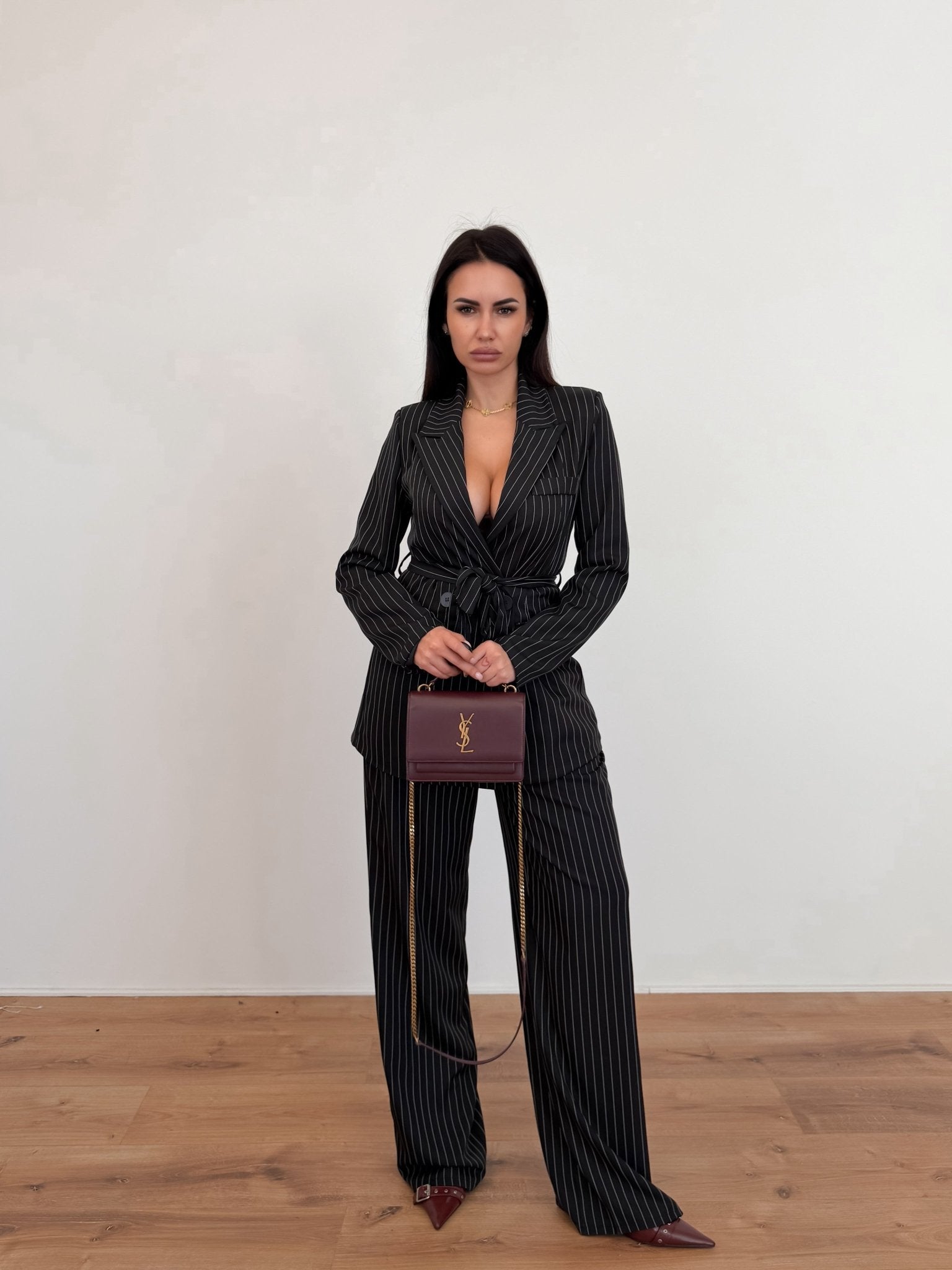 Coordinato Rigato - Nero - SAINTH