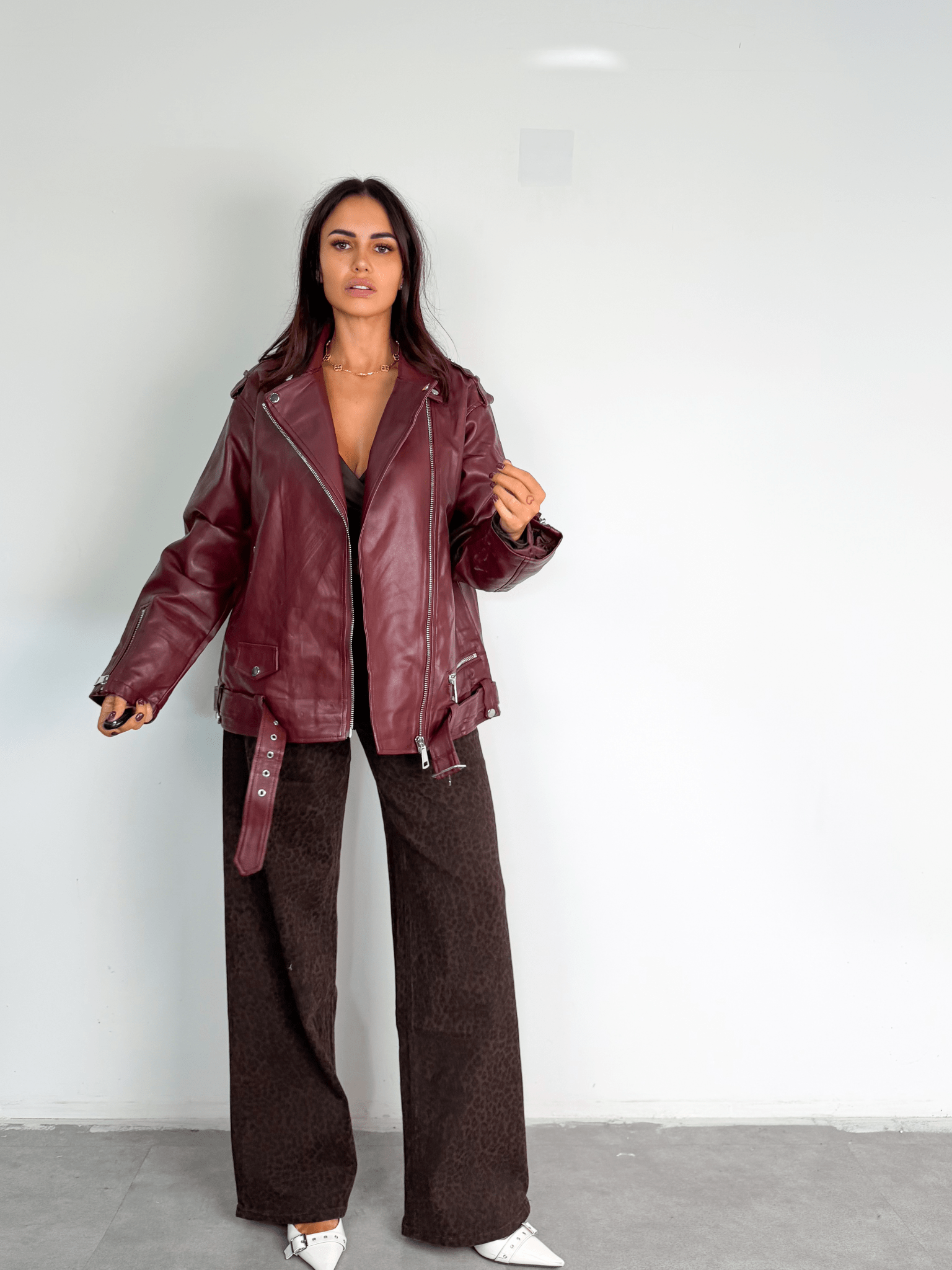 Jeans Graffio - Leopardato Scuro - SAINTH