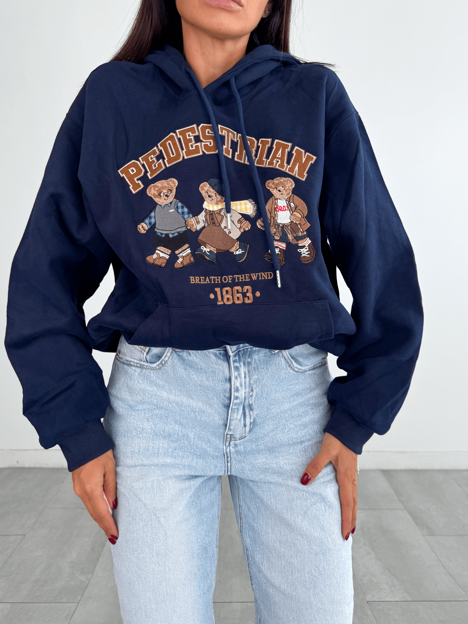 Felpa Teddy - Blu - SAINTH