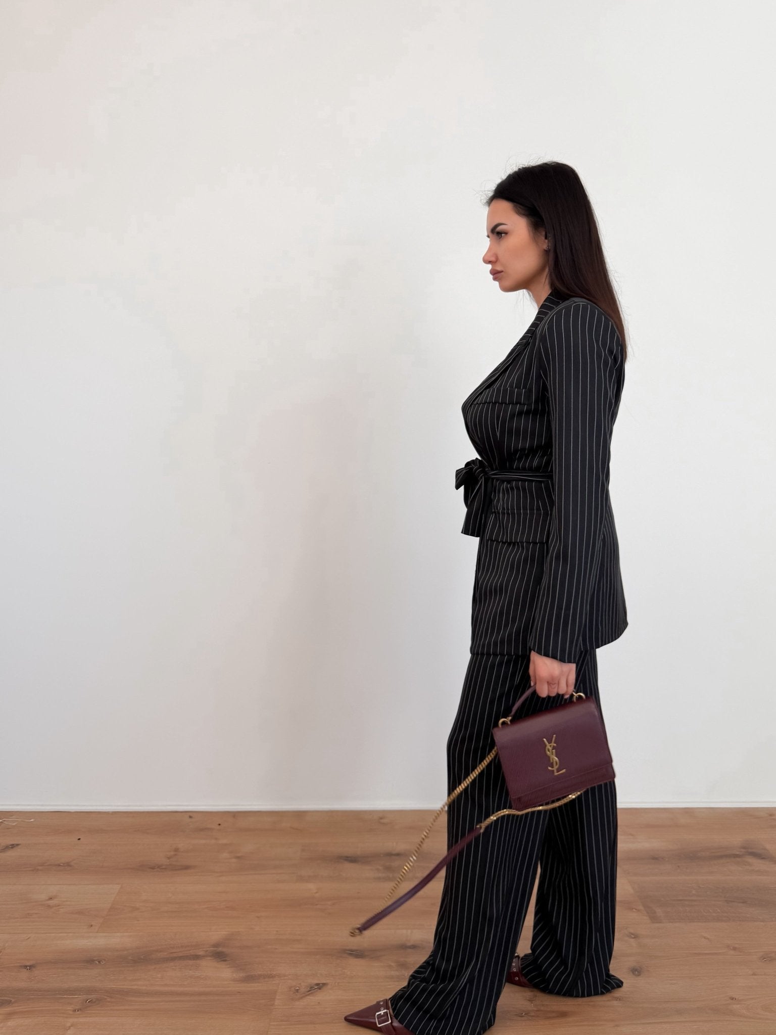 Coordinato Rigato - Nero - SAINTH