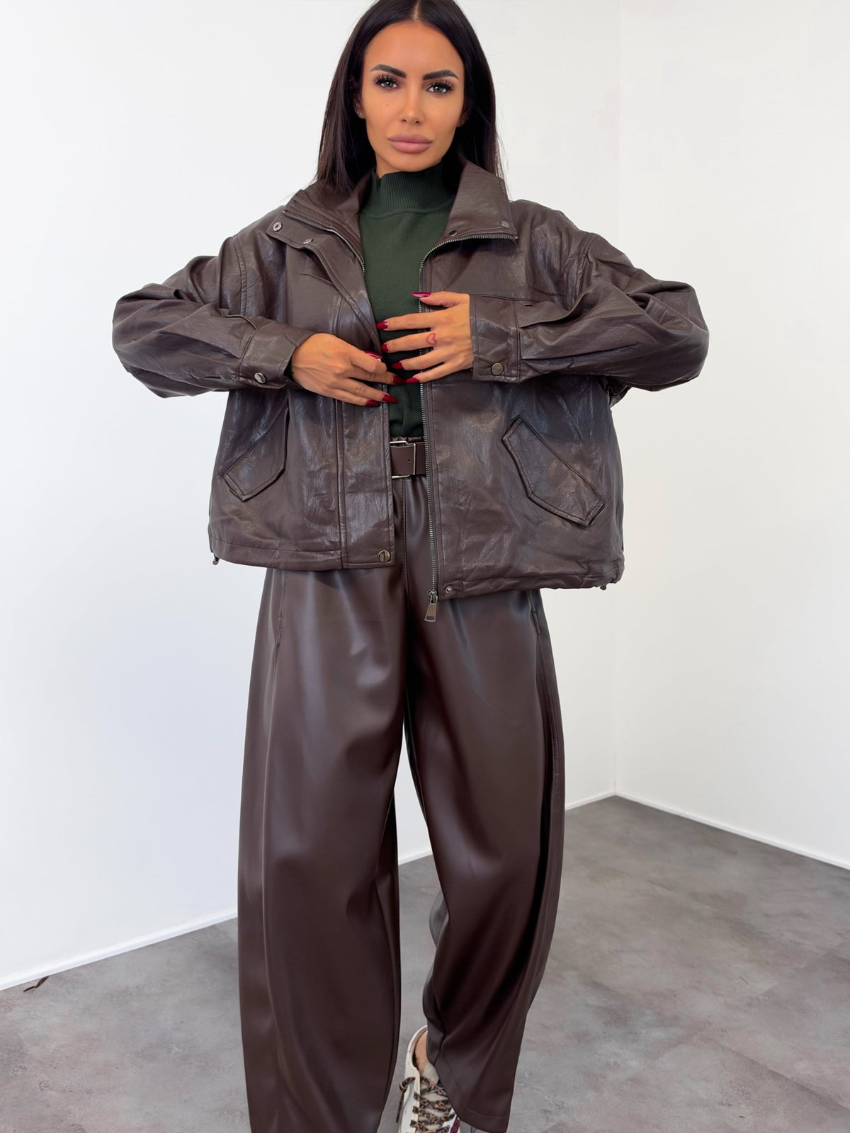 Biker + Gilet Cortina - Marrone - SAINTH