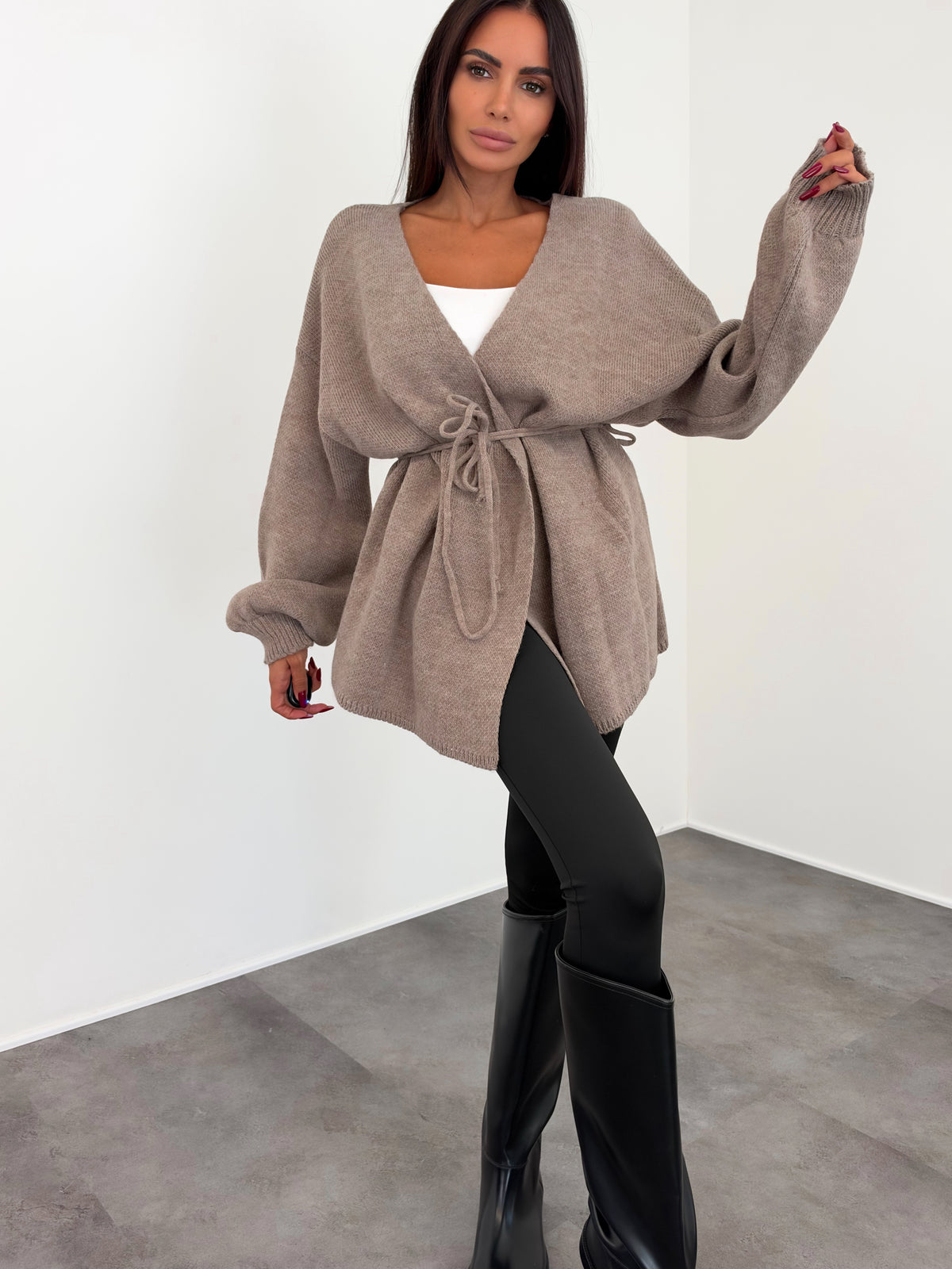 Cardigan Lovely - Tortora