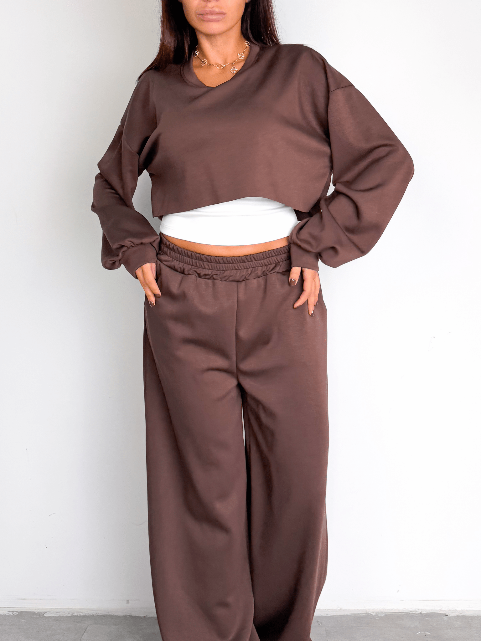 Felpa Active 2in1 - Marrone - SAINTH