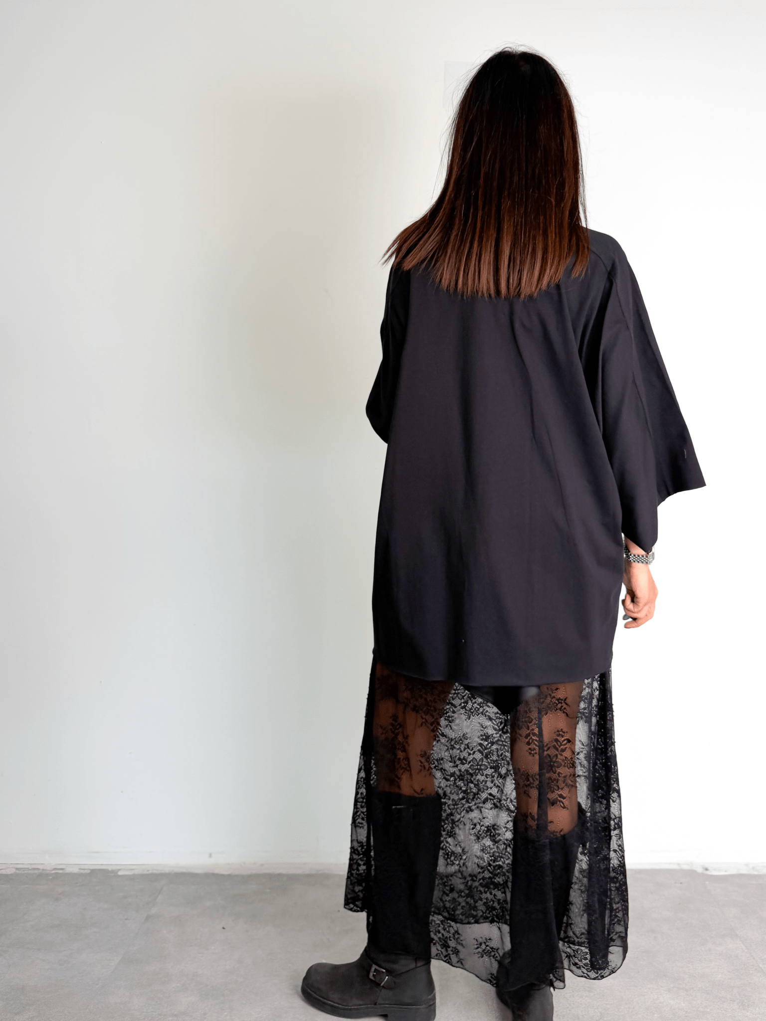 Gonna Rasata Pizzo - Nera - SAINTH