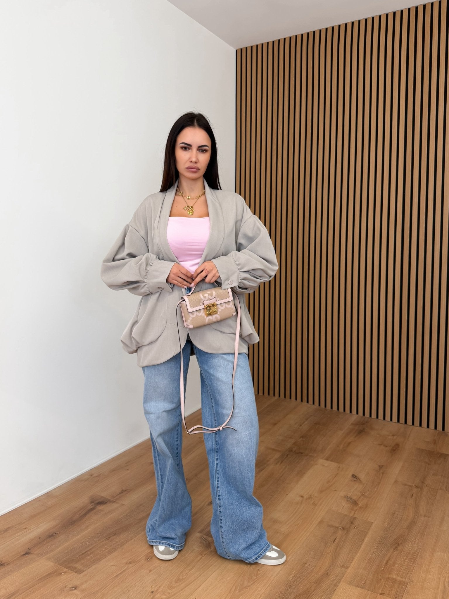 Giacca Kimono - Beige - SAINTH