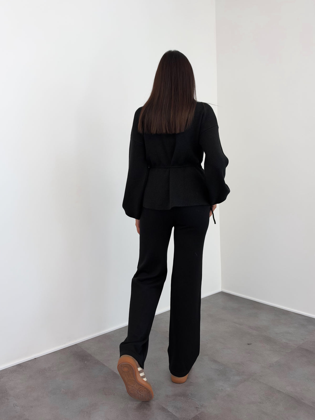 Pantalone In Maglia - Nero