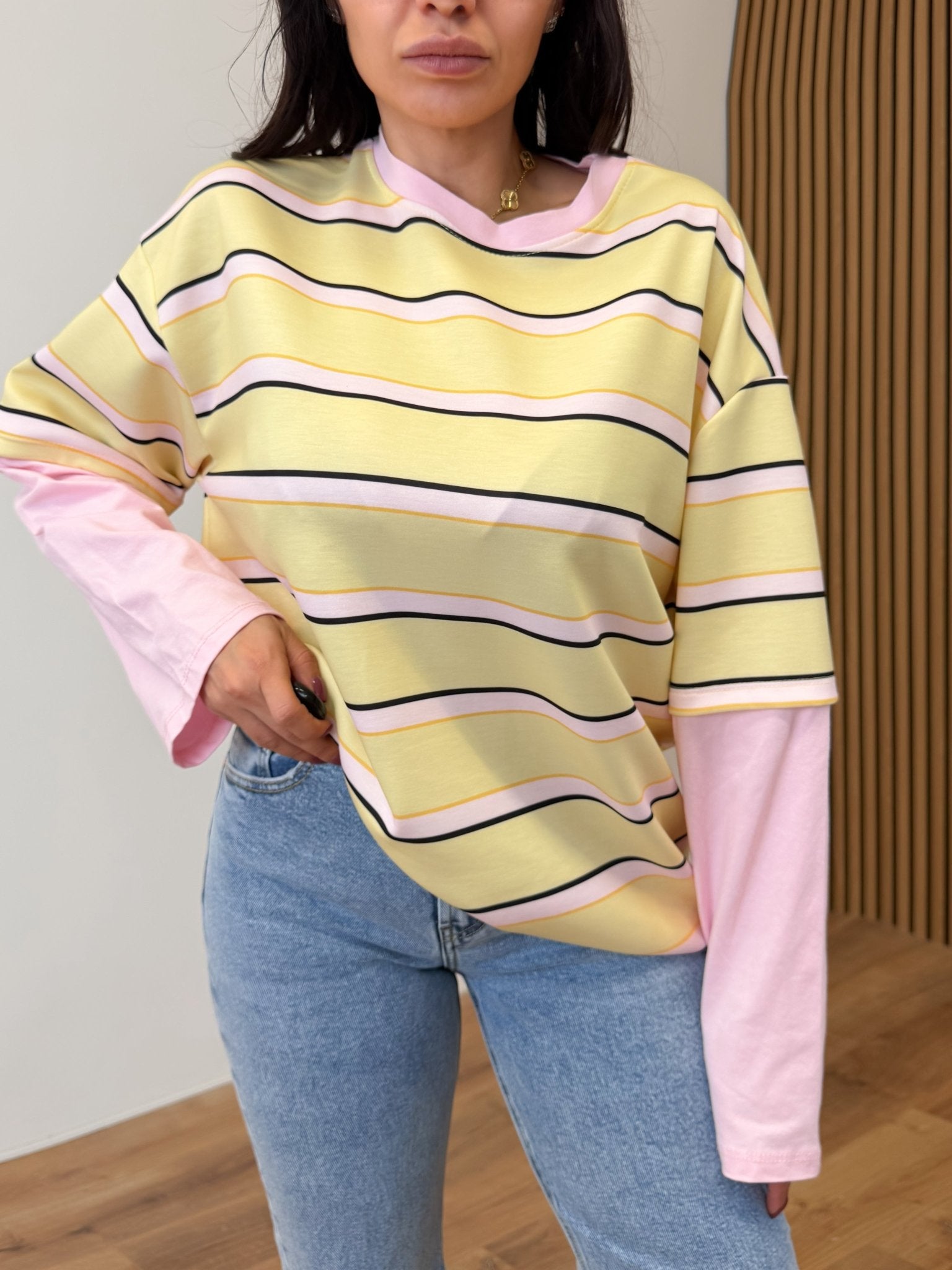 Maglia Skater - Gialla e Rosa - SAINTH