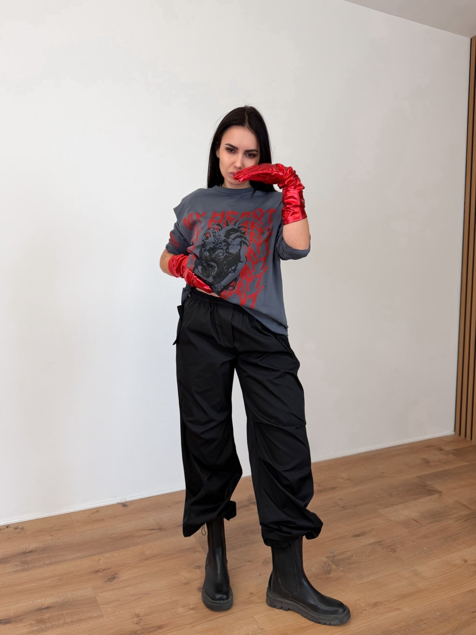 Pantalone Parachute - Nero - SAINTH