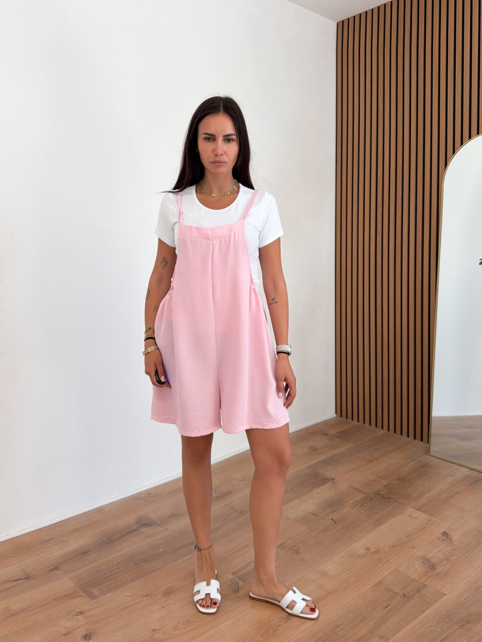 Salopette + T-Shirt Nancy - Rosa - SAINTH