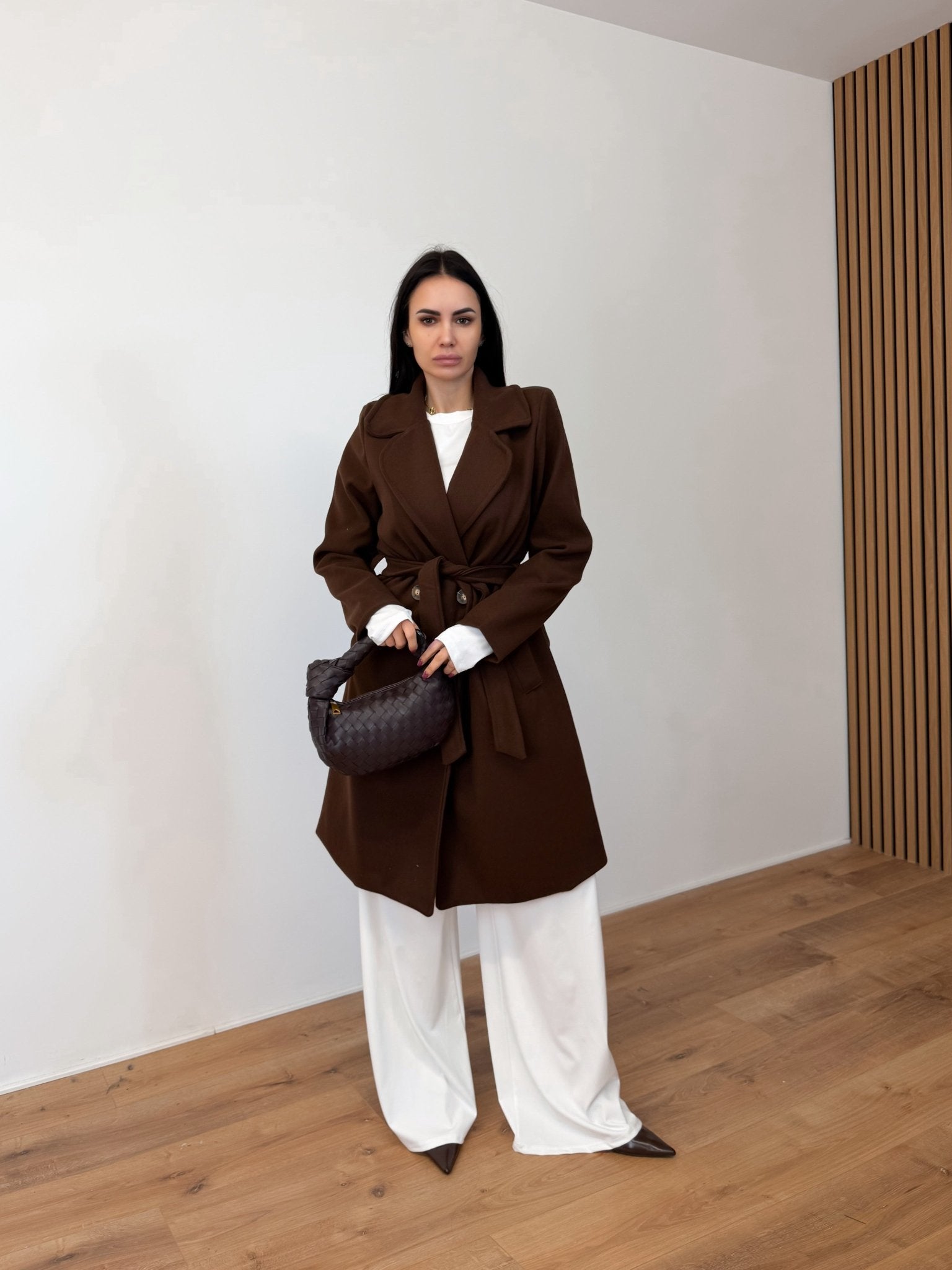 Cappotto + Cintura - Marrone - SAINTH