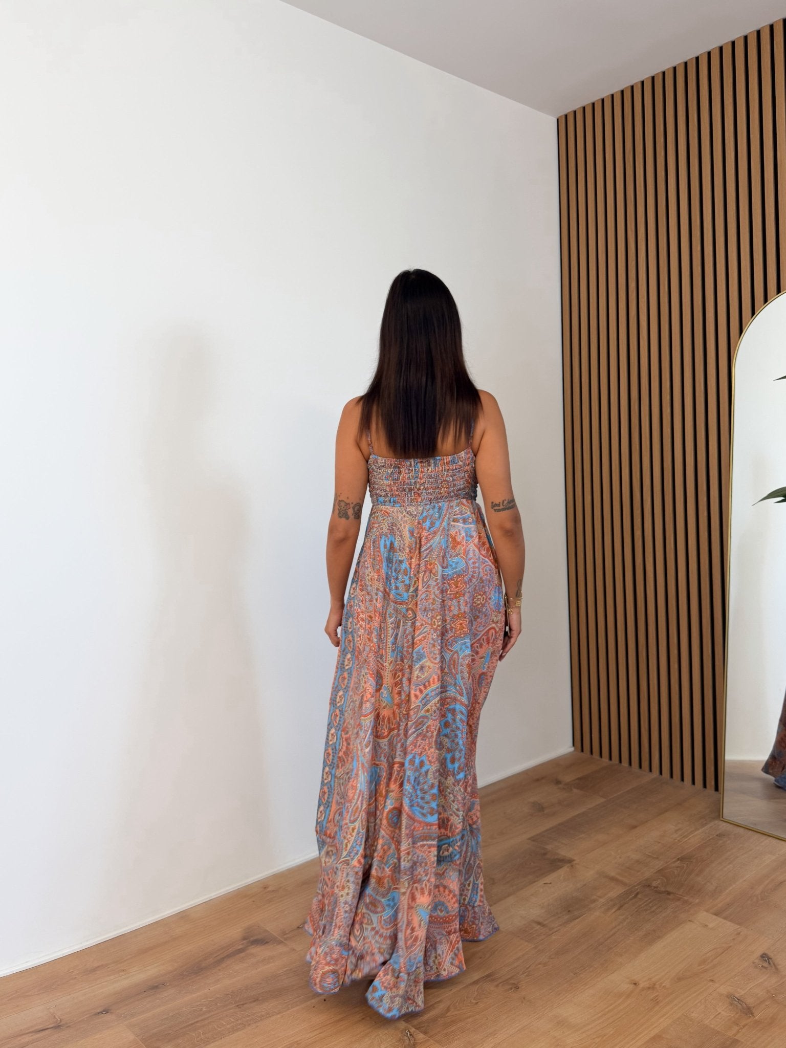 Abito Maya - Arancio e Turchese - SAINTH