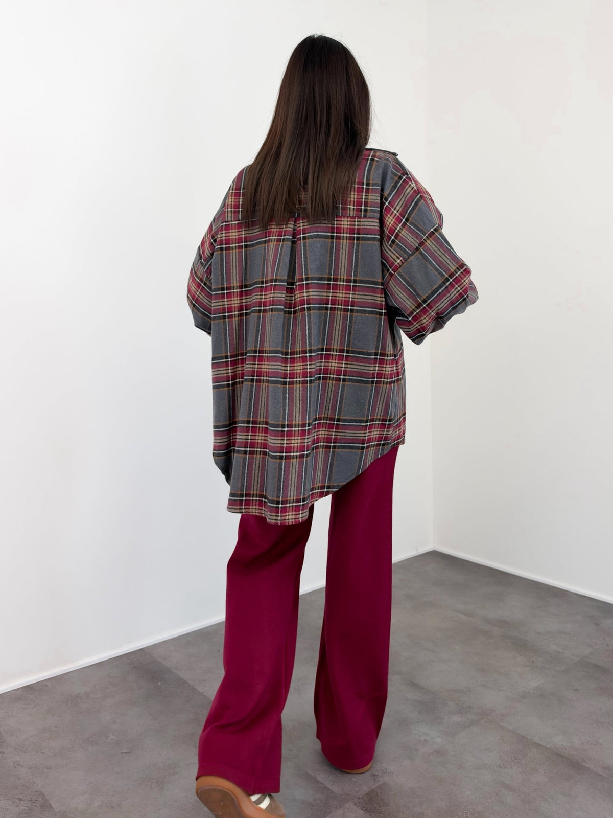 Camicia Factory - Grigia Bordeaux - SAINTH
