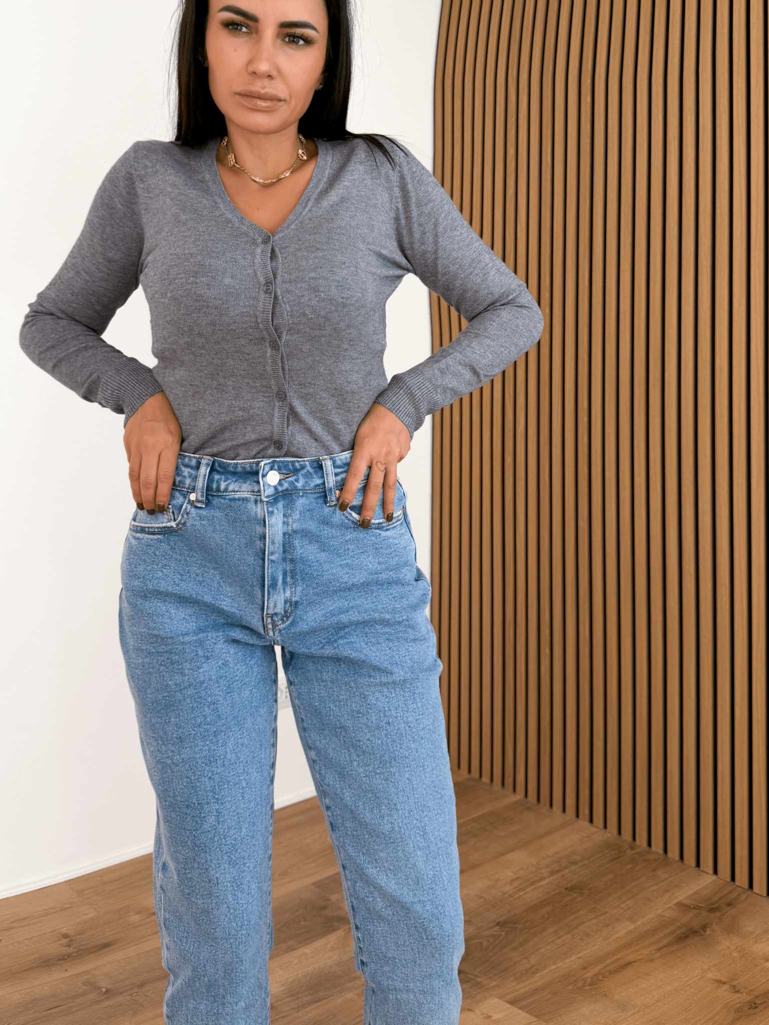 Cardigan Cozy - Grigio - SAINTH