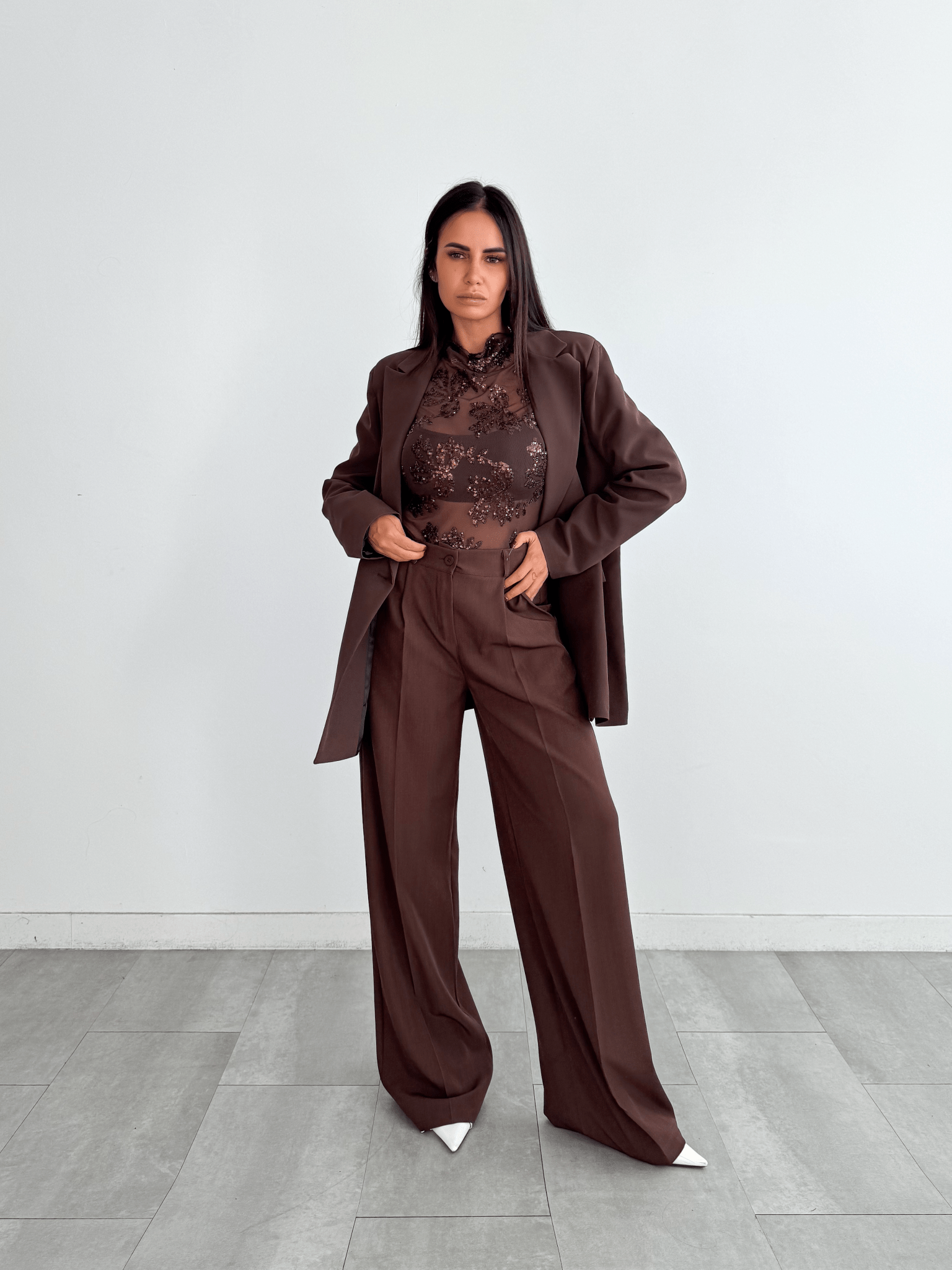 Blazer Strutturato Must - Marrone - SAINTH