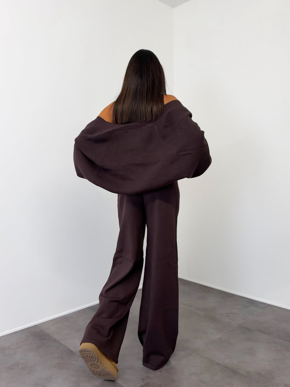 Coordinato Tris Lilà - Marrone - SAINTH