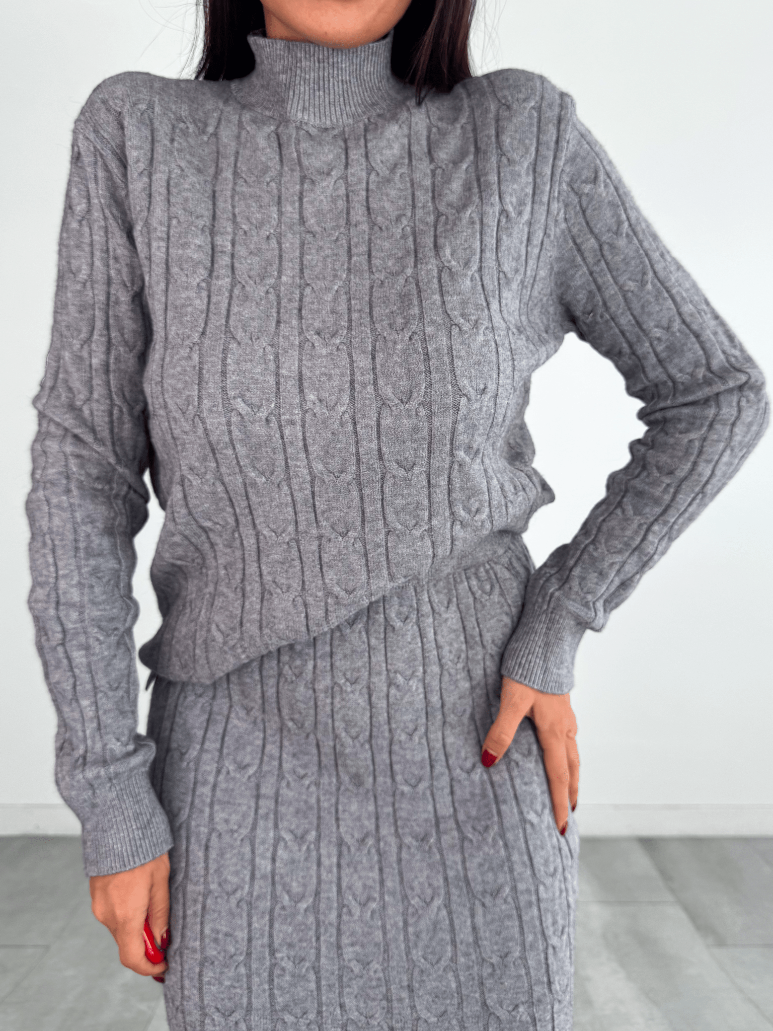 Coordinato Braided - Grigio - SAINTH