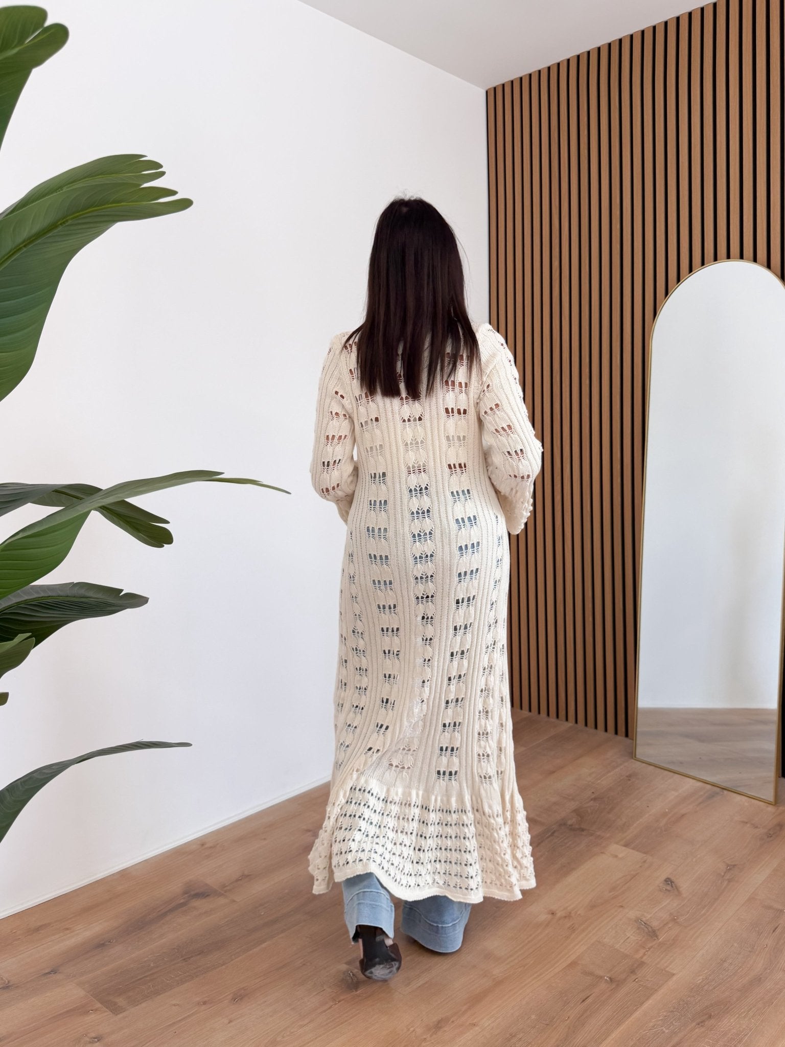 Cardigan Traforato - Panna - SAINTH