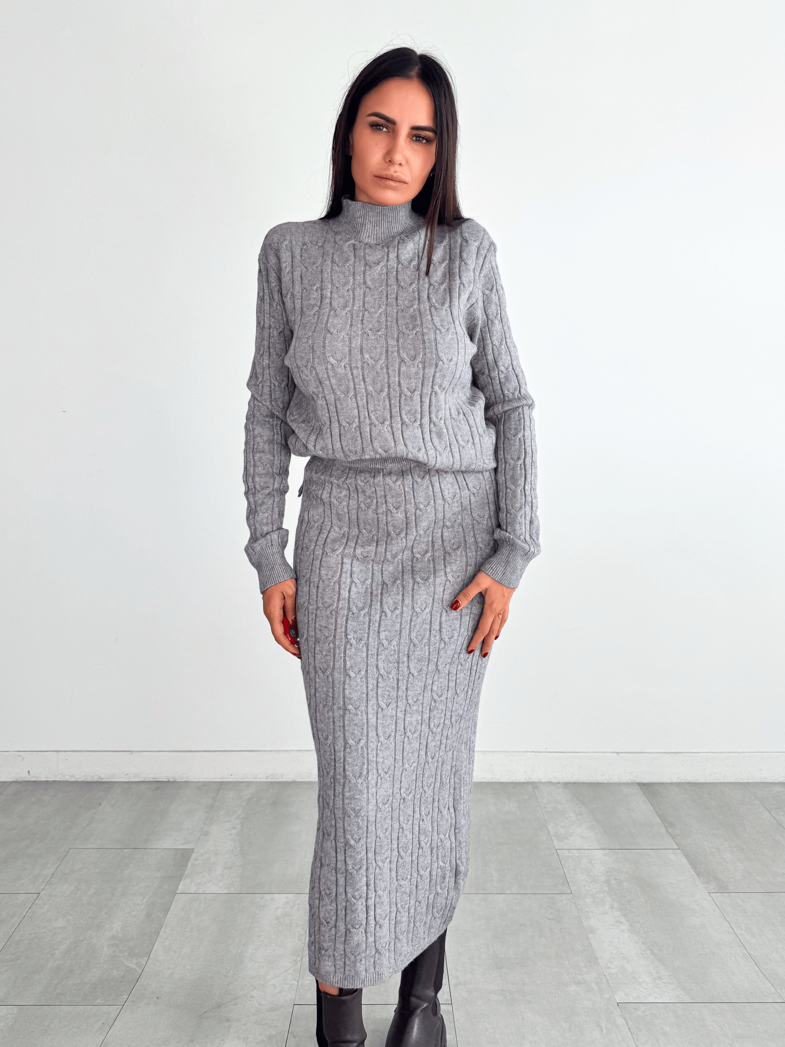 Coordinato Braided - Grigio - SAINTH
