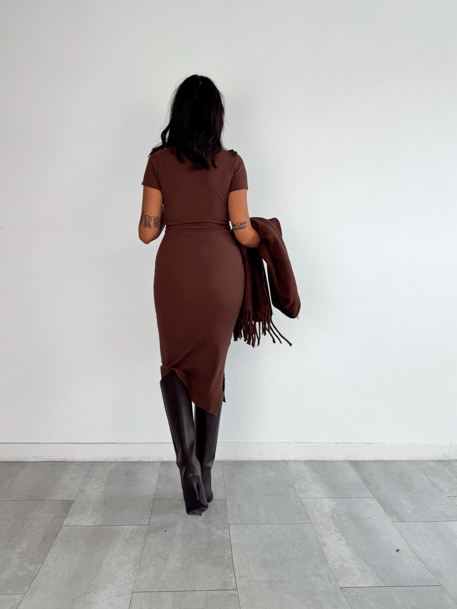 Abito Pull Tender - Marrone - SAINTH