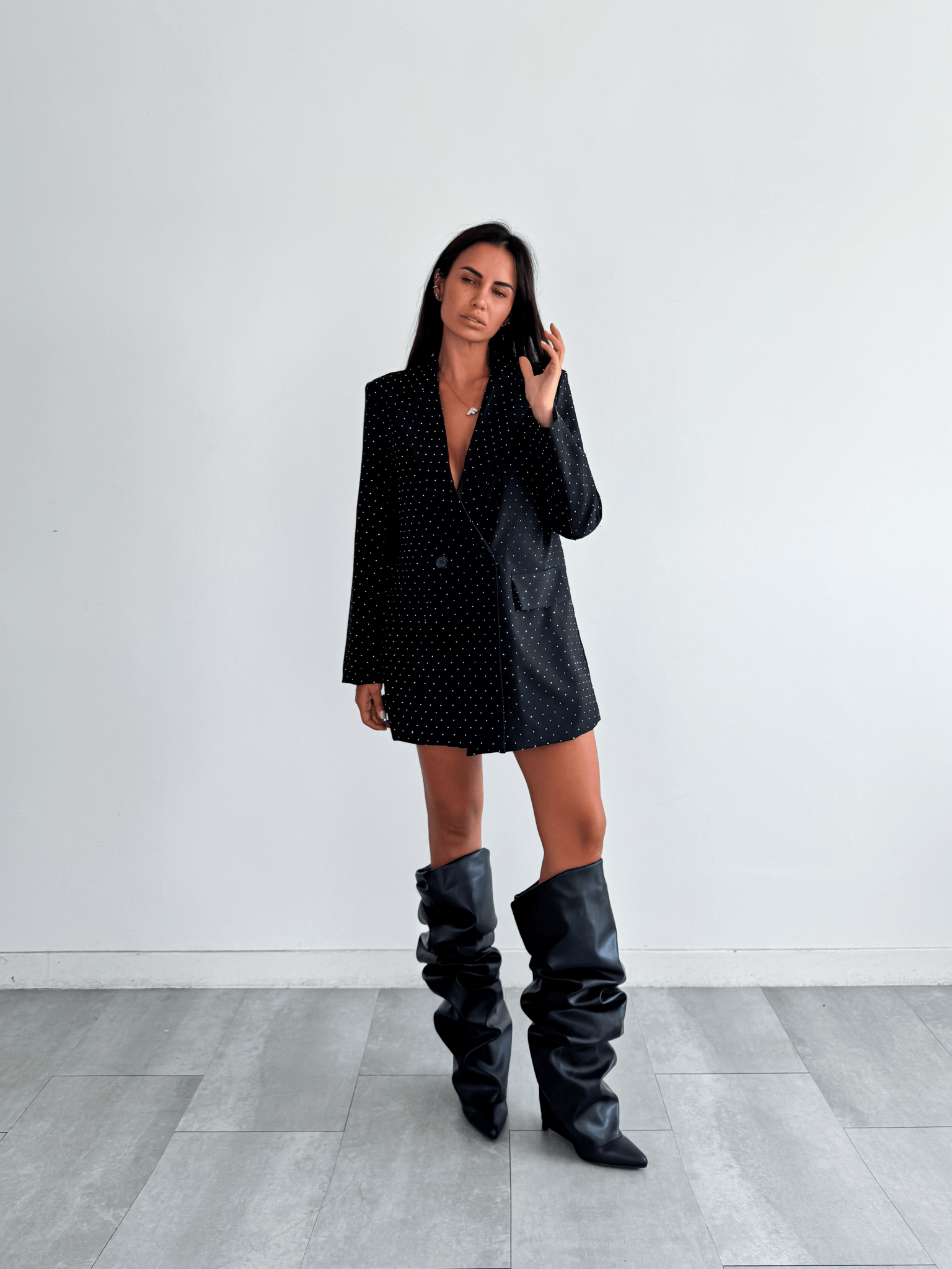 Blazer Over Brilliant - Nero - SAINTH