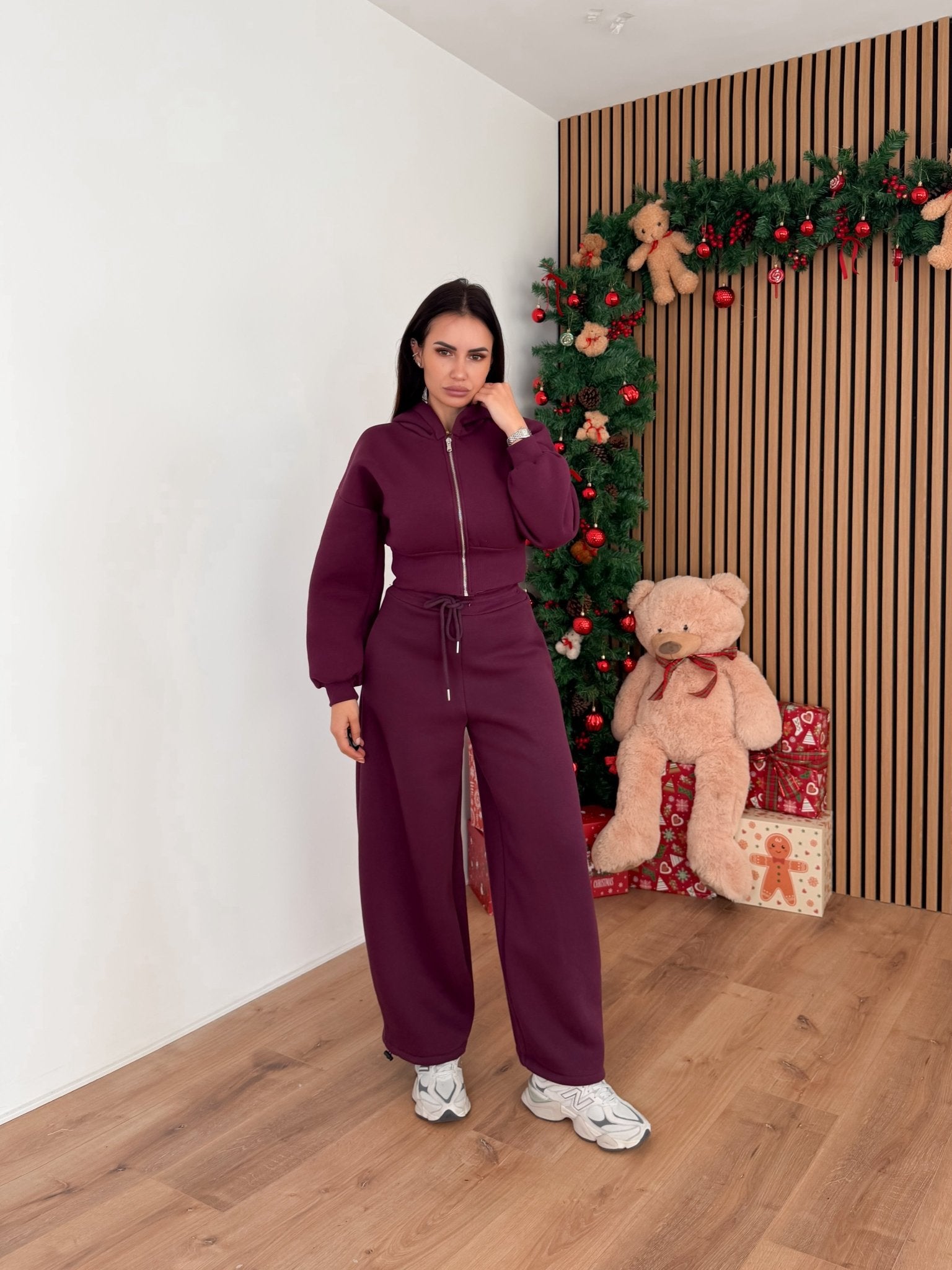 Felpa Zip Foxy - Bordeaux - SAINTH