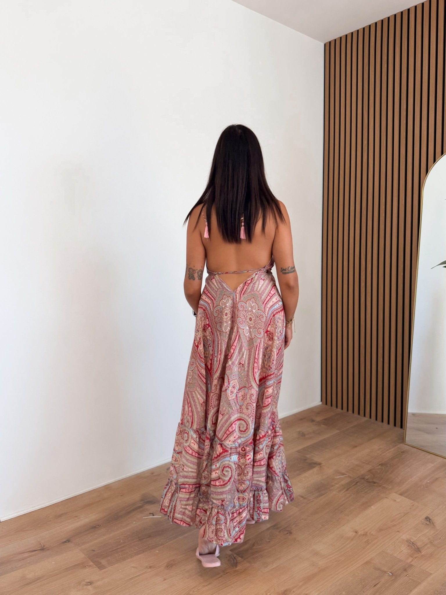 Abito Maya 2.0 - Rosa e Bordeaux - SAINTH