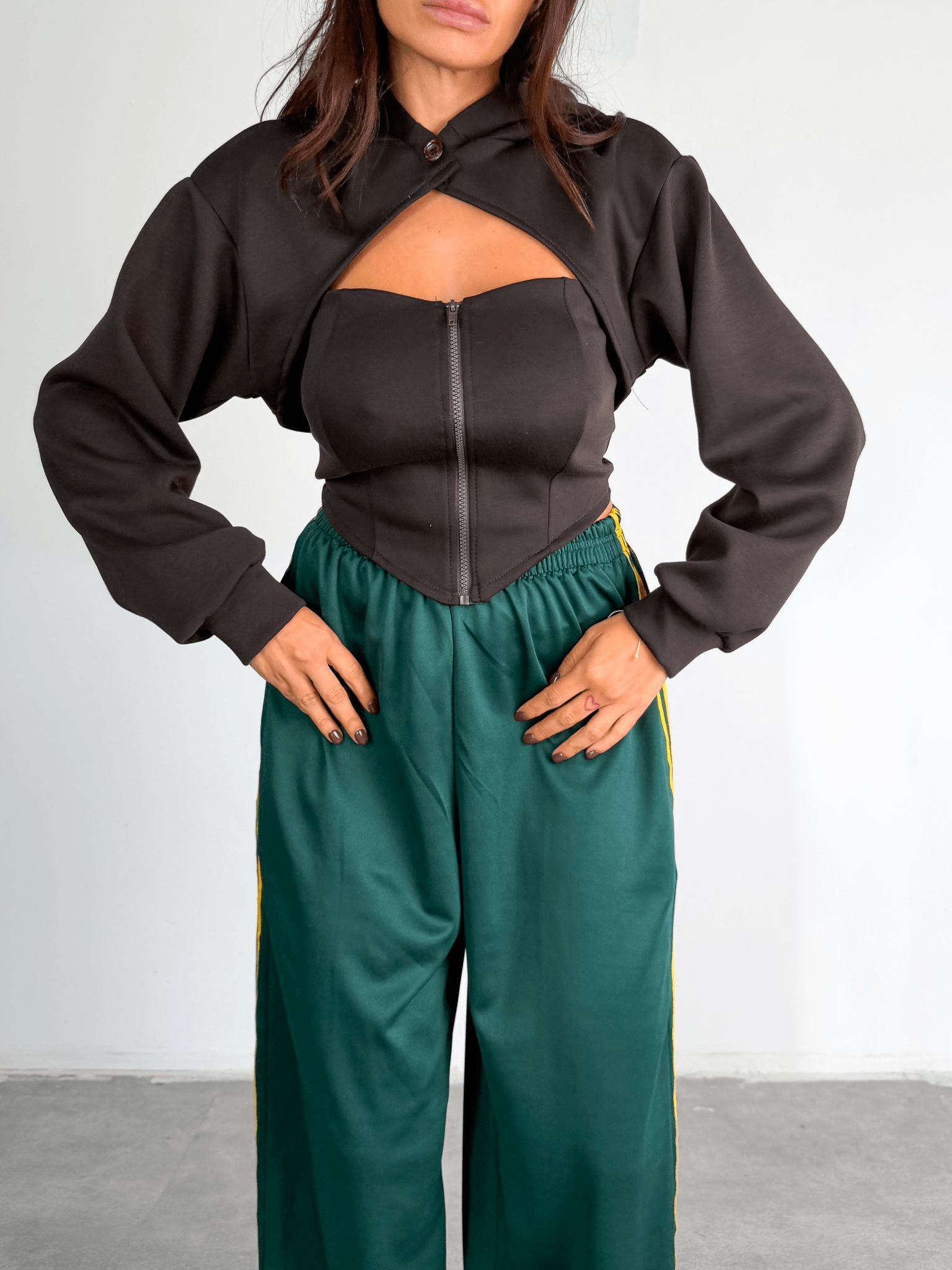 Set Corpetto + Coprispalle - Marrone - SAINTH