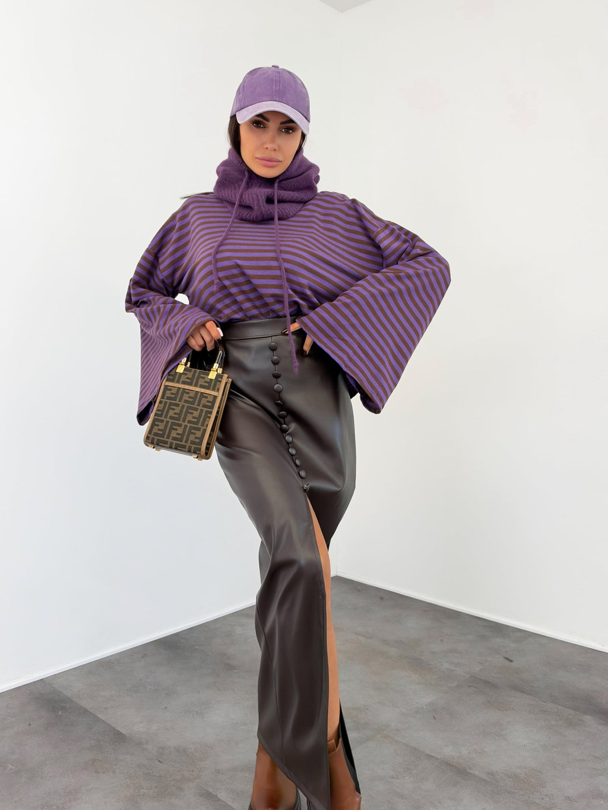 Gonna Clotilde - Marrone - SAINTH