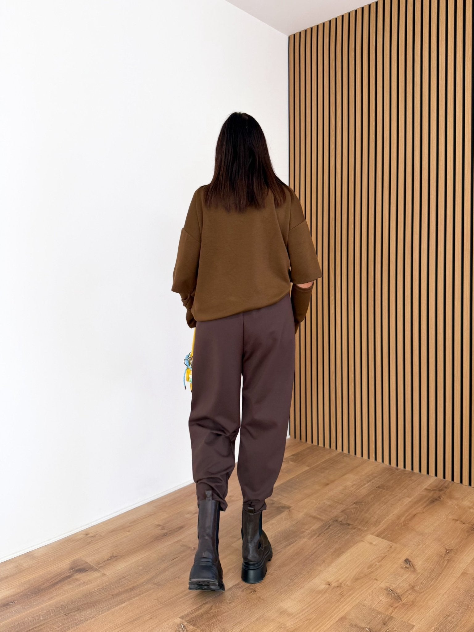 Maxi Maglia Doppia Manica - Marrone - SAINTH