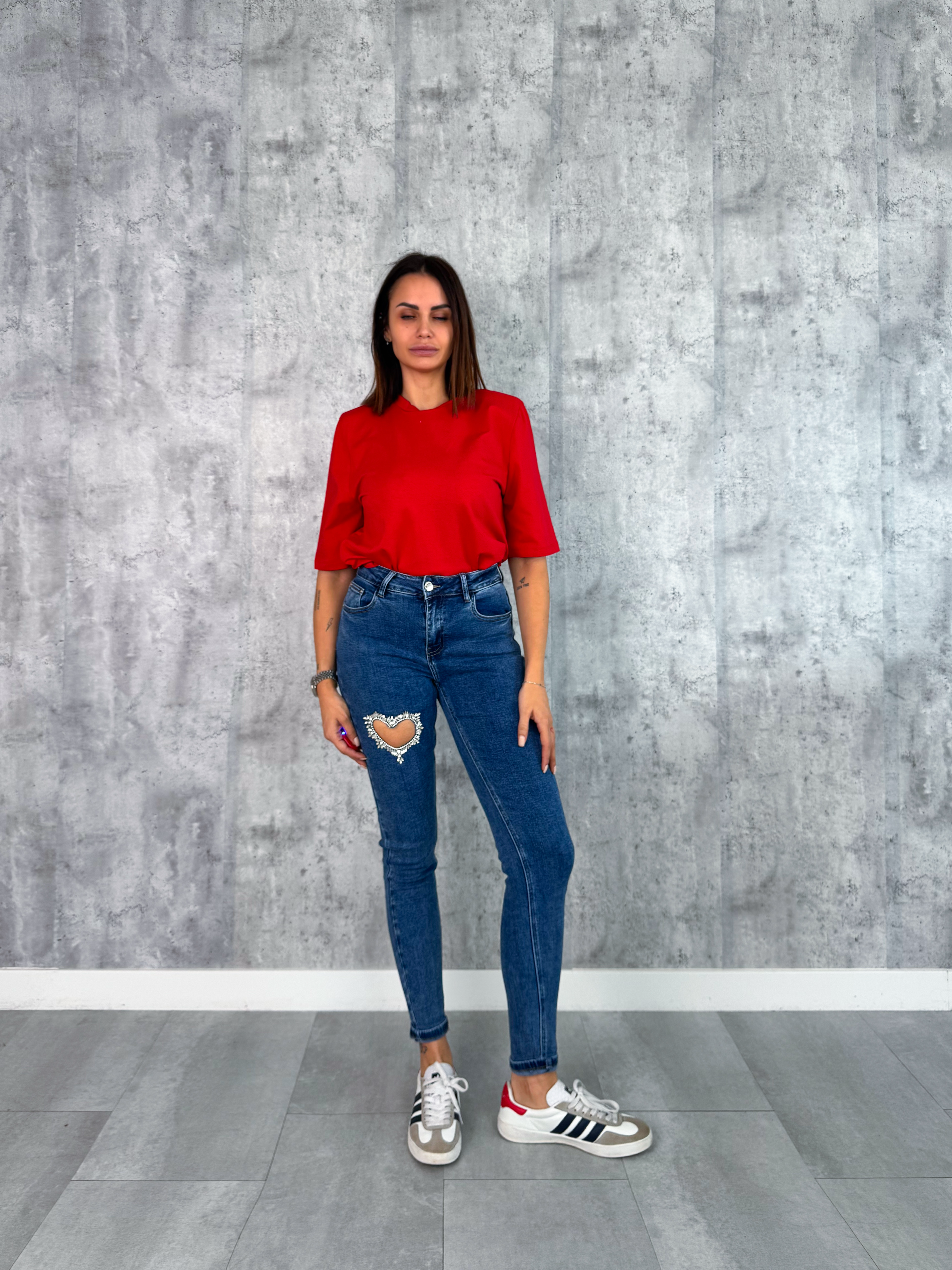 Jeans Cuoricino - Denim