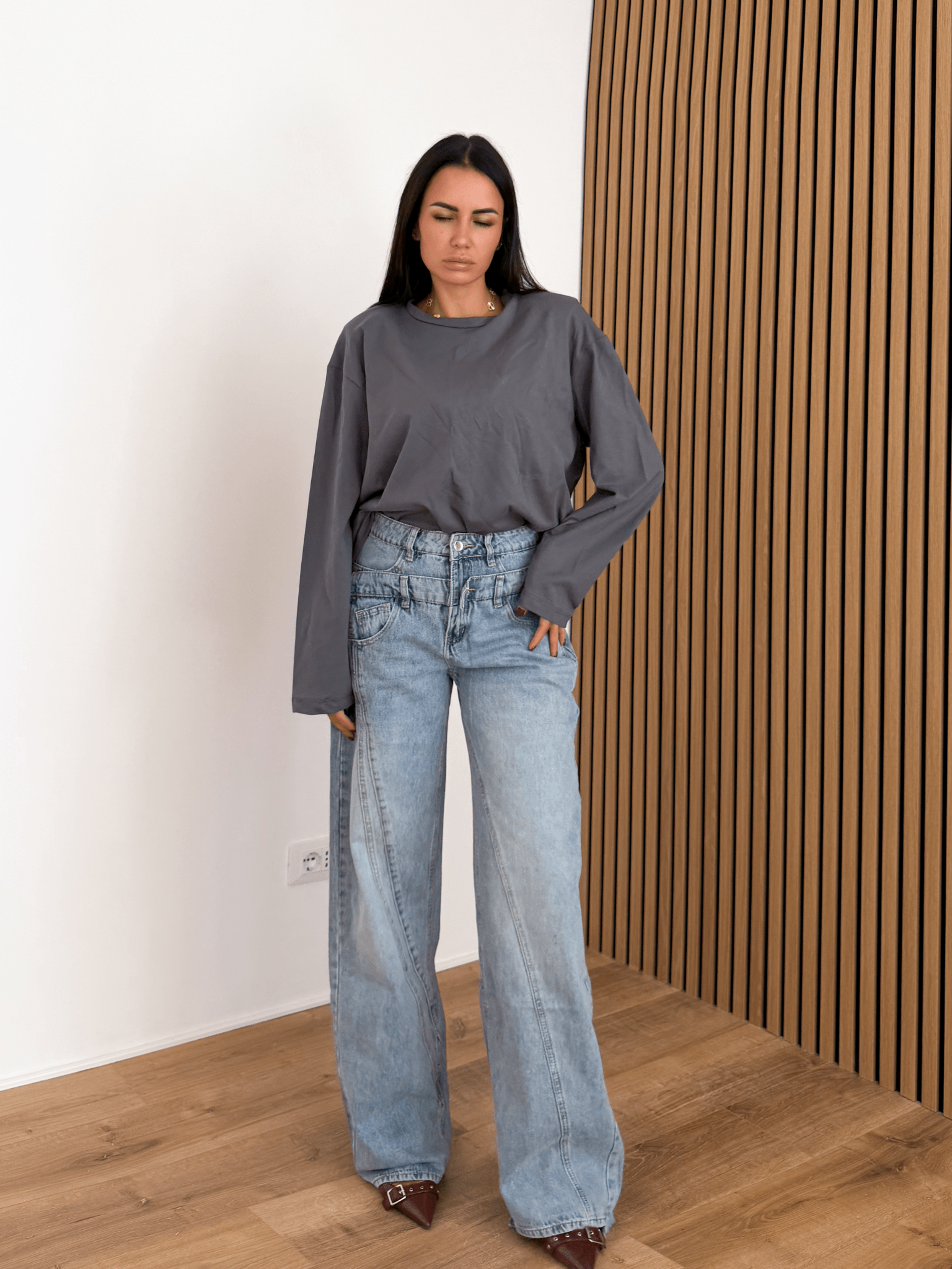 Jeans Doppio Bottone - Denim - SAINTH