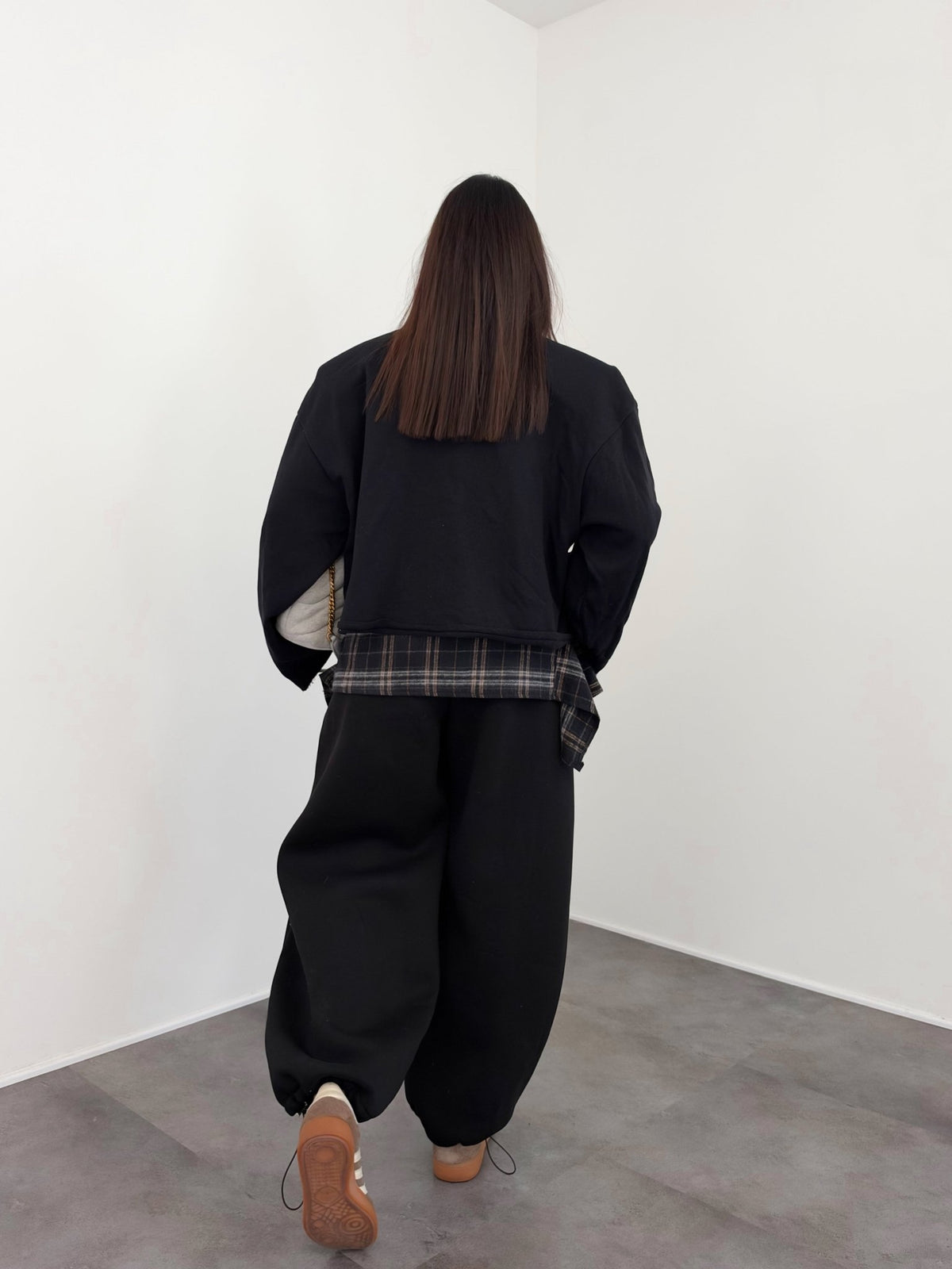 Pantalone Tuta Big - Nero - SAINTH