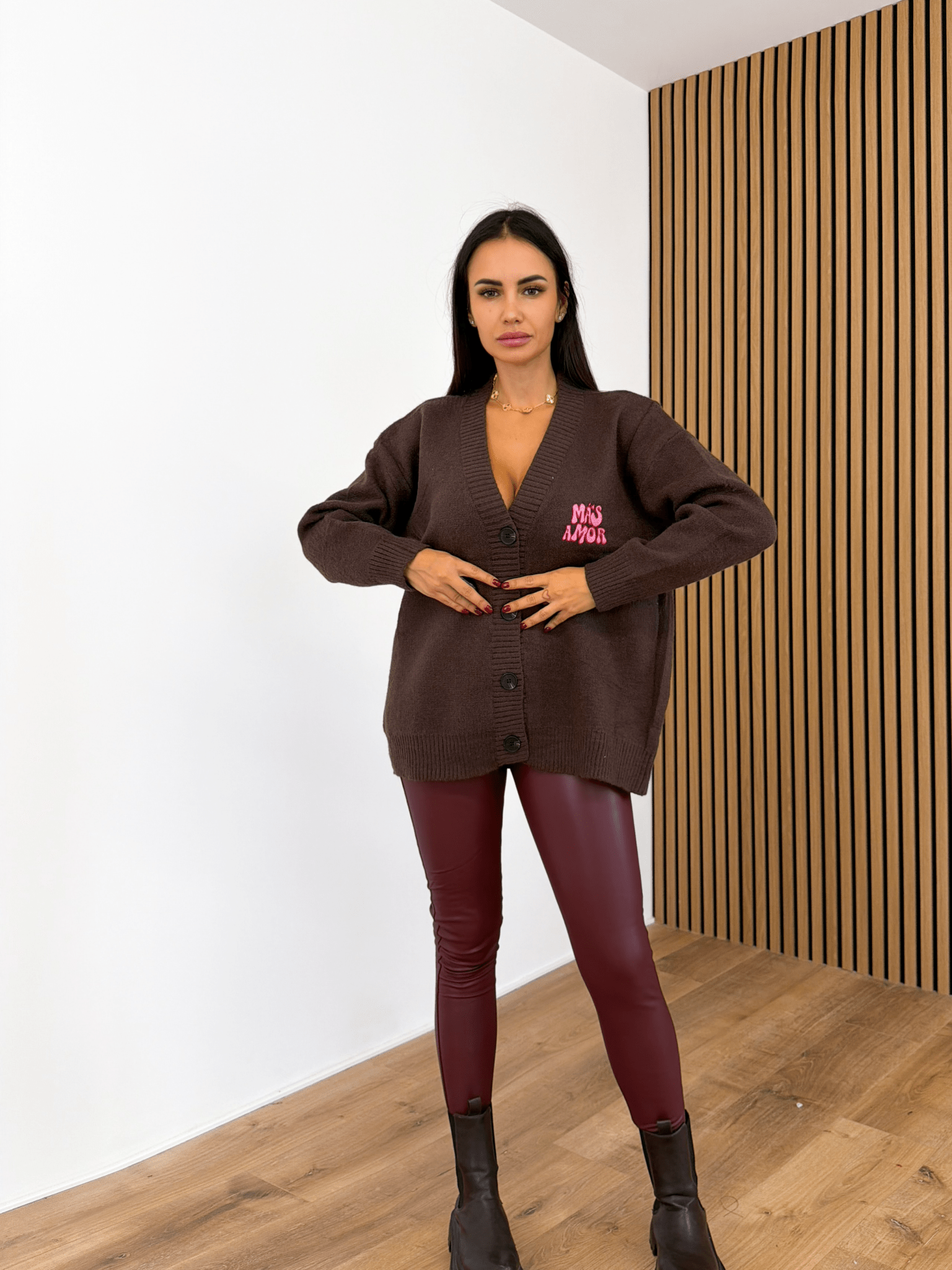 Leggings Ecopelle - Bordeaux - SAINTH
