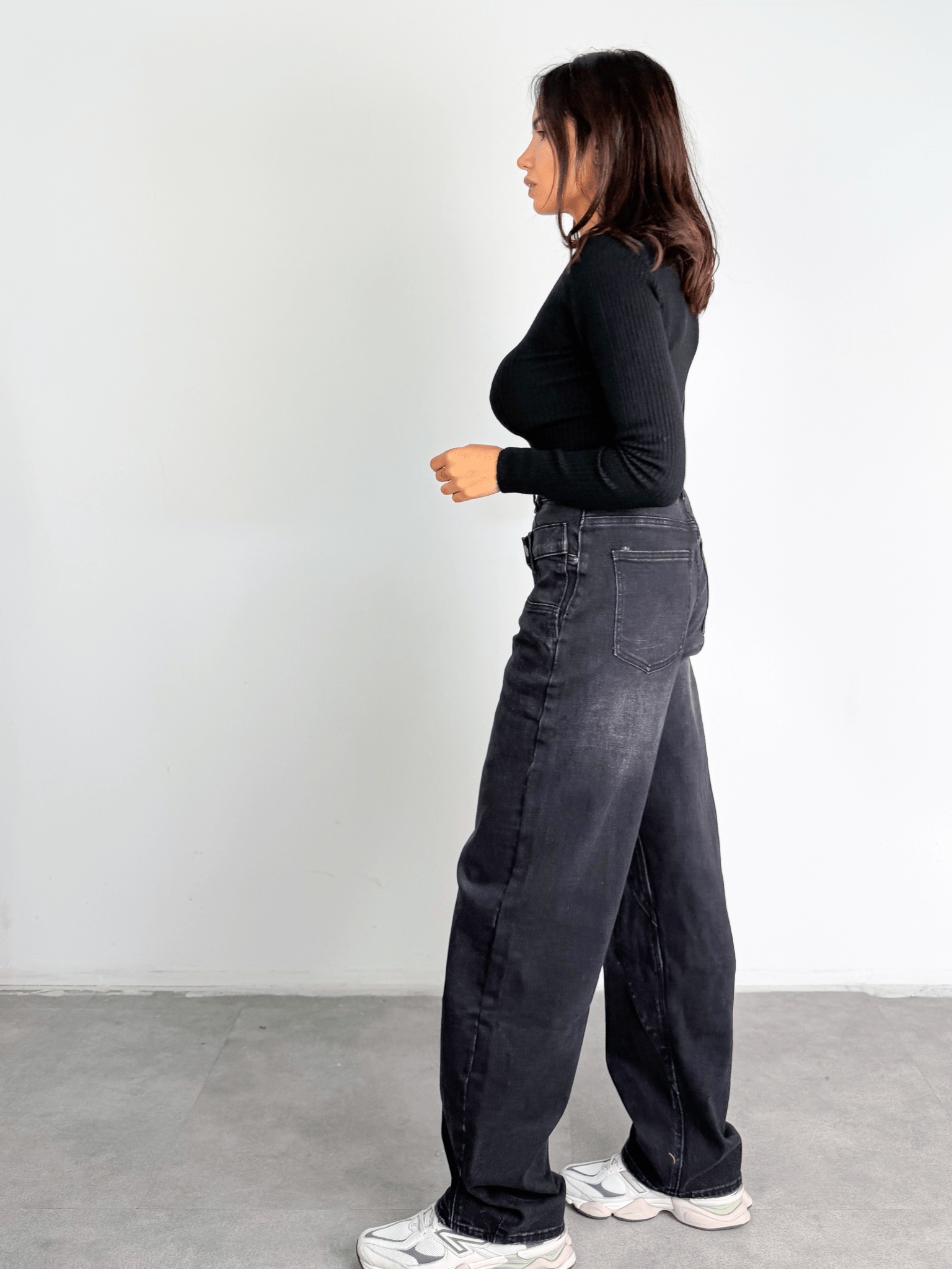 Pull Crop Coste - Nero - SAINTH