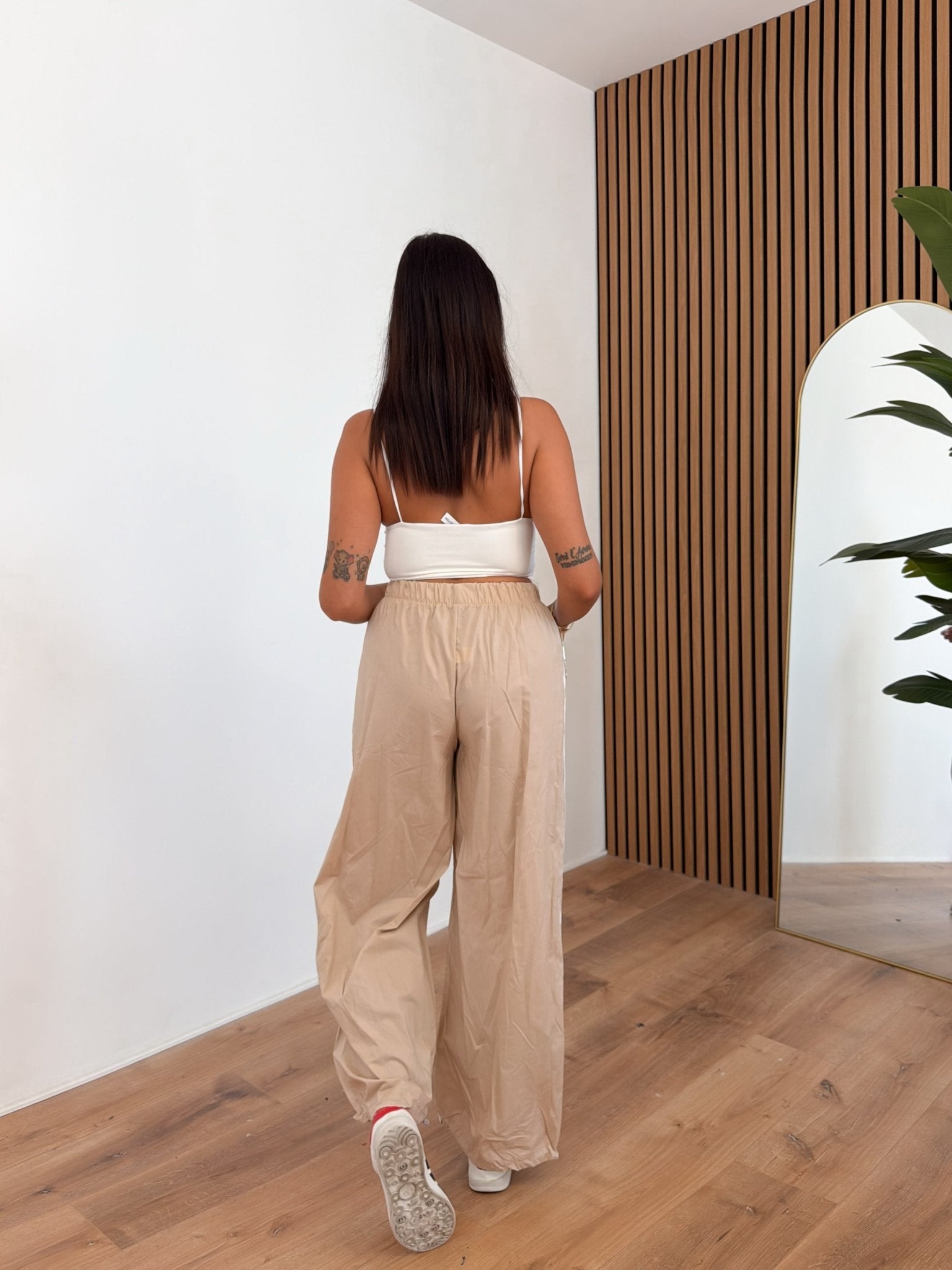 Pantalone Parachute - Beige - SAINTH