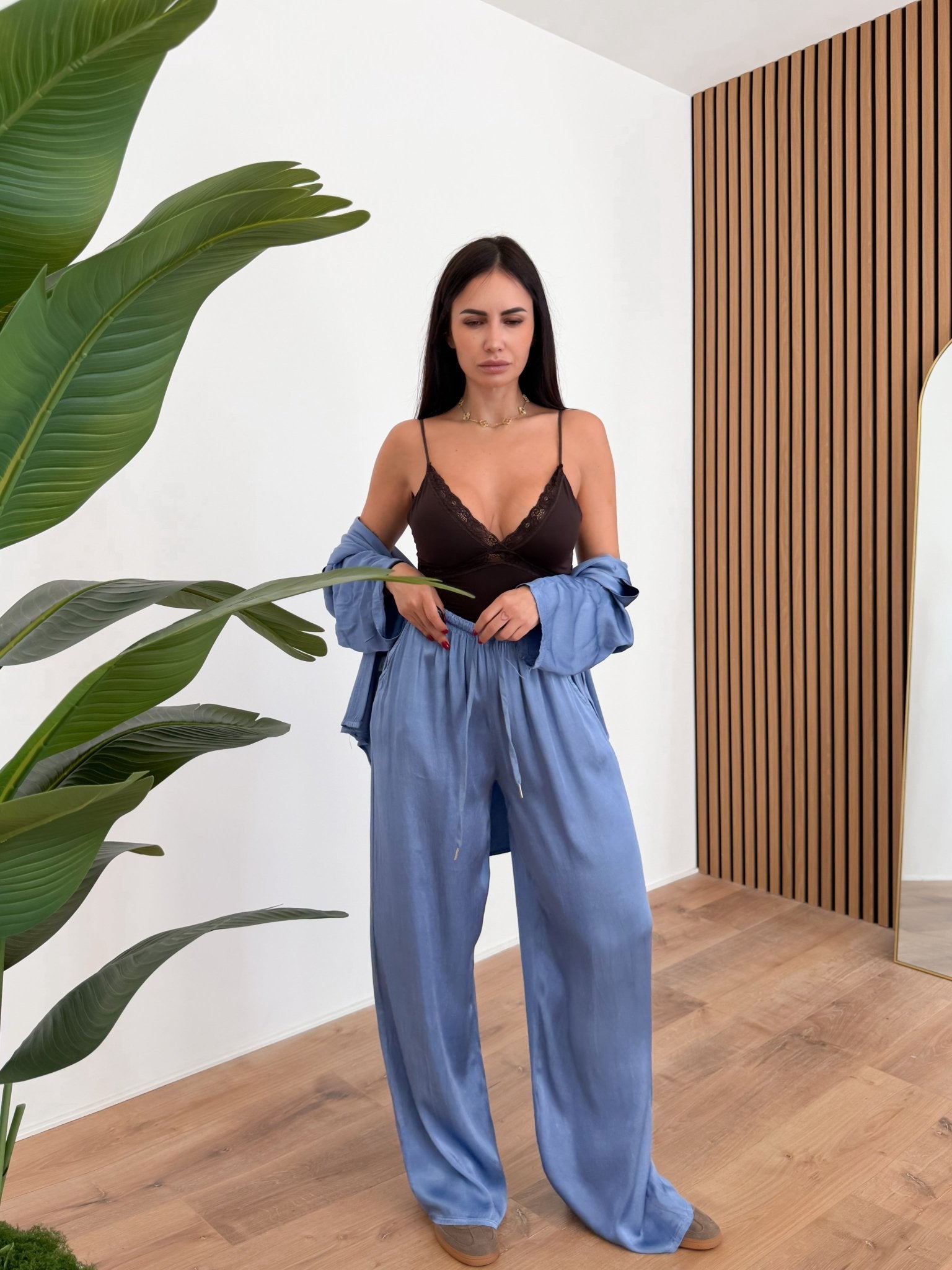 Body Riga Pizzo - Marrone - SAINTH