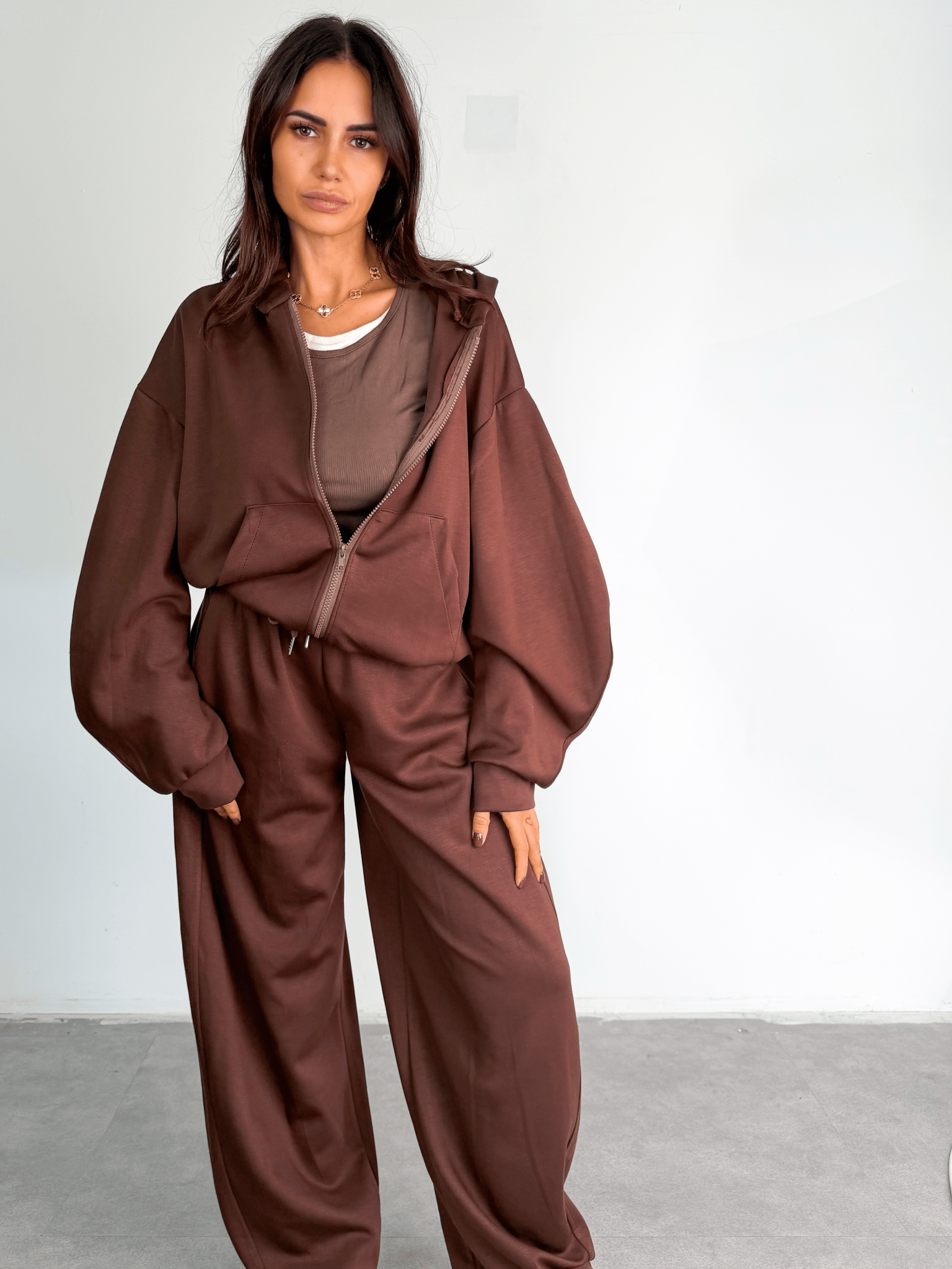 Felpa Wide Arm - Marrone - SAINTH