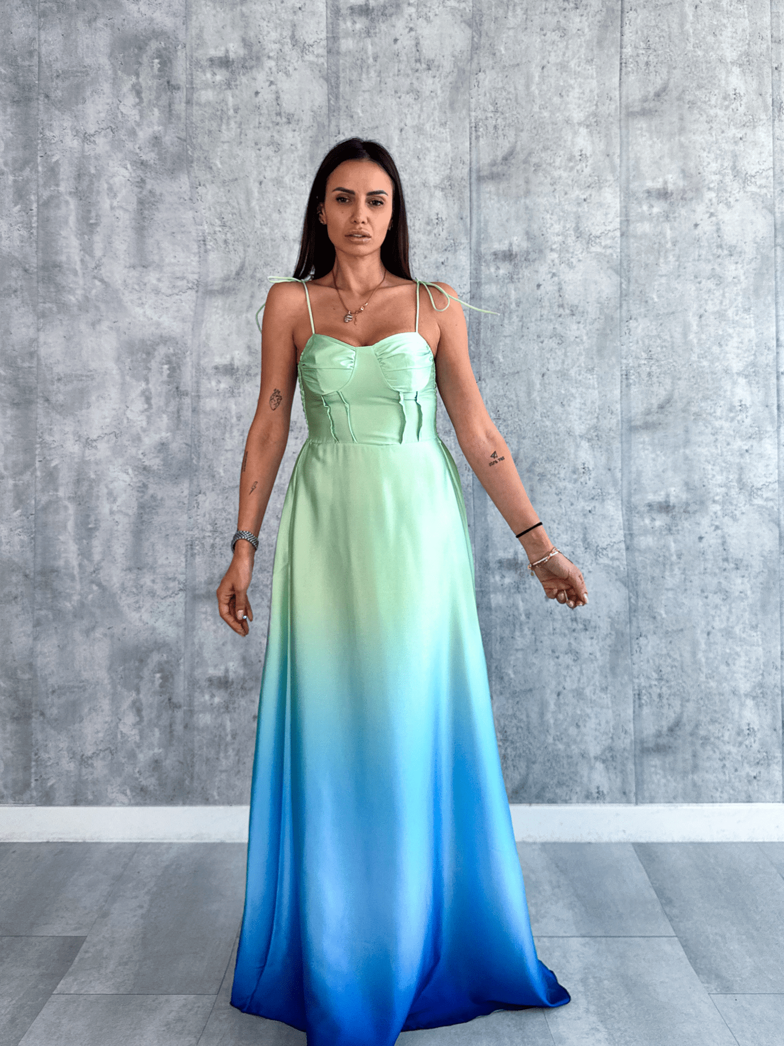 Abito Duty - Verde e Blu - SAINTH