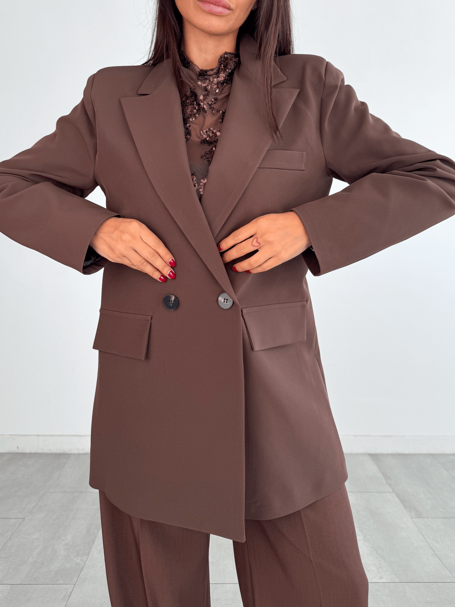 Blazer Strutturato Must - Marrone - SAINTH