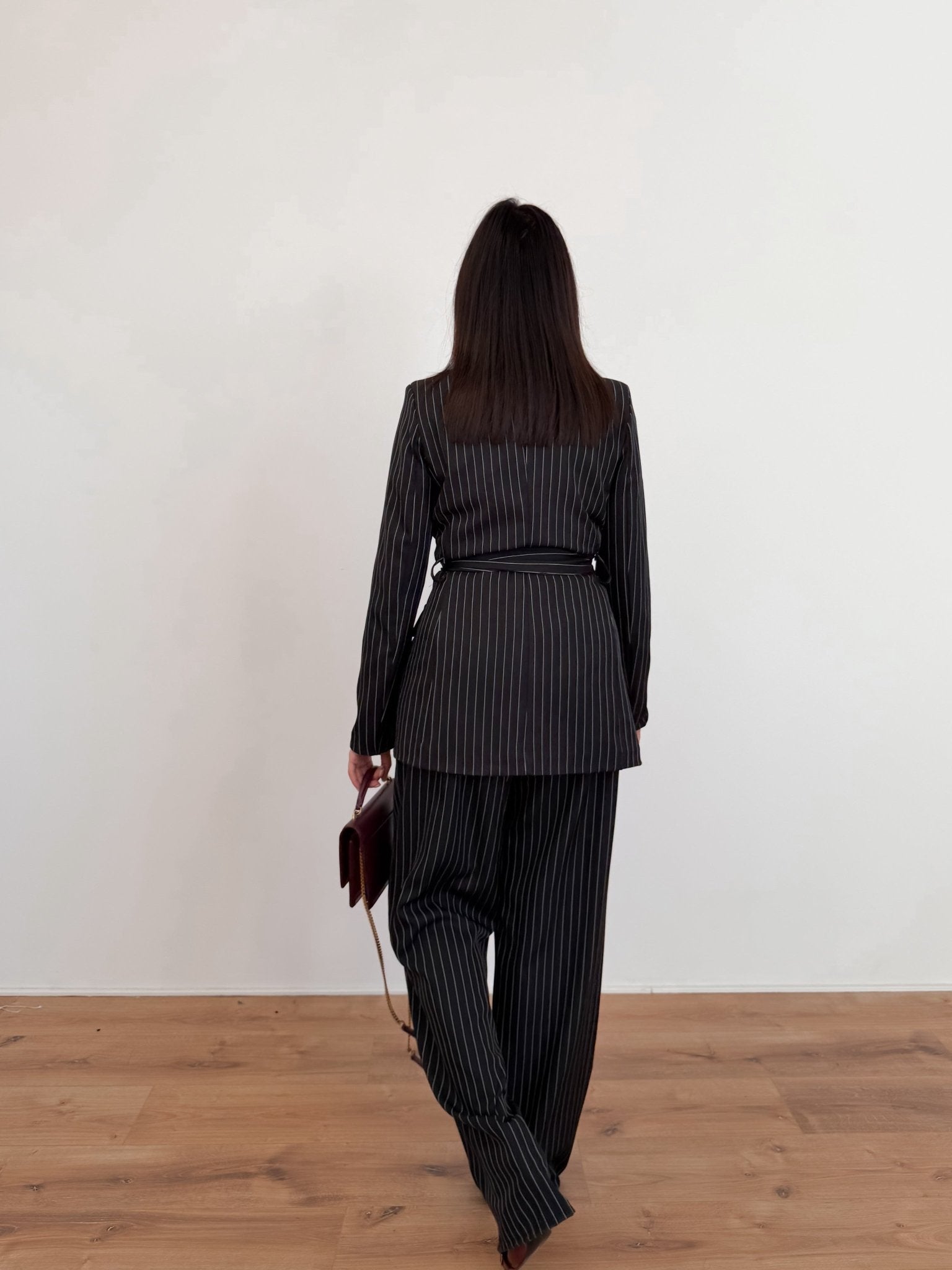 Coordinato Rigato - Nero - SAINTH