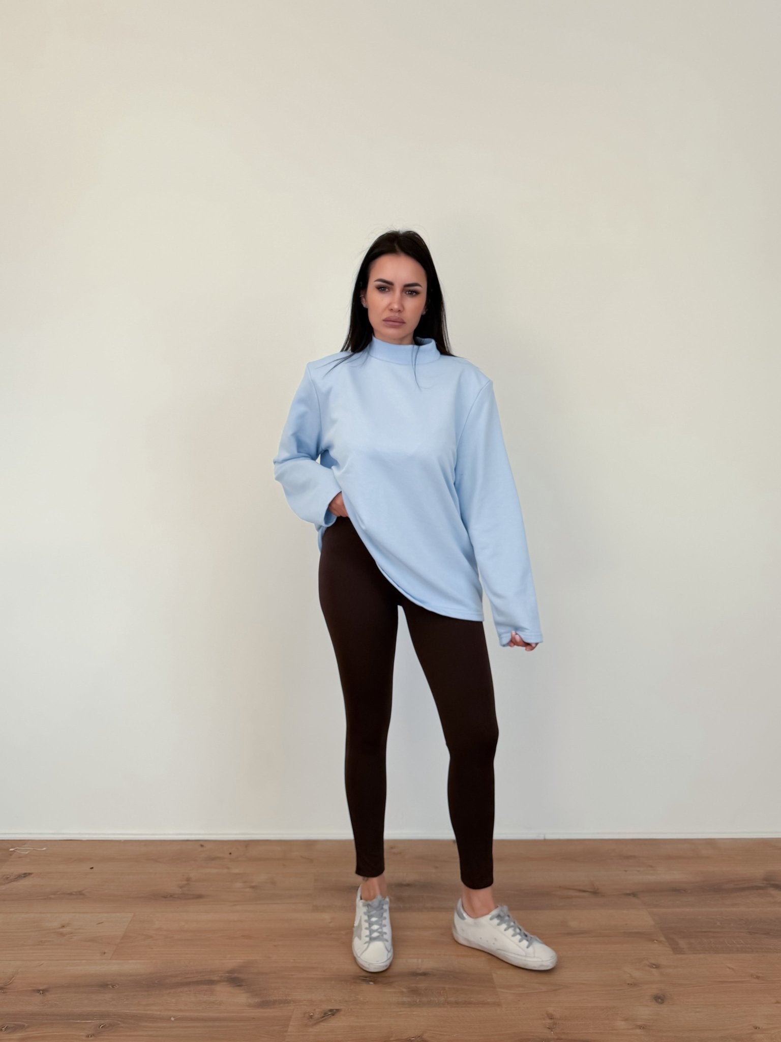 Felpa Maxi Spalla - Celeste - SAINTH