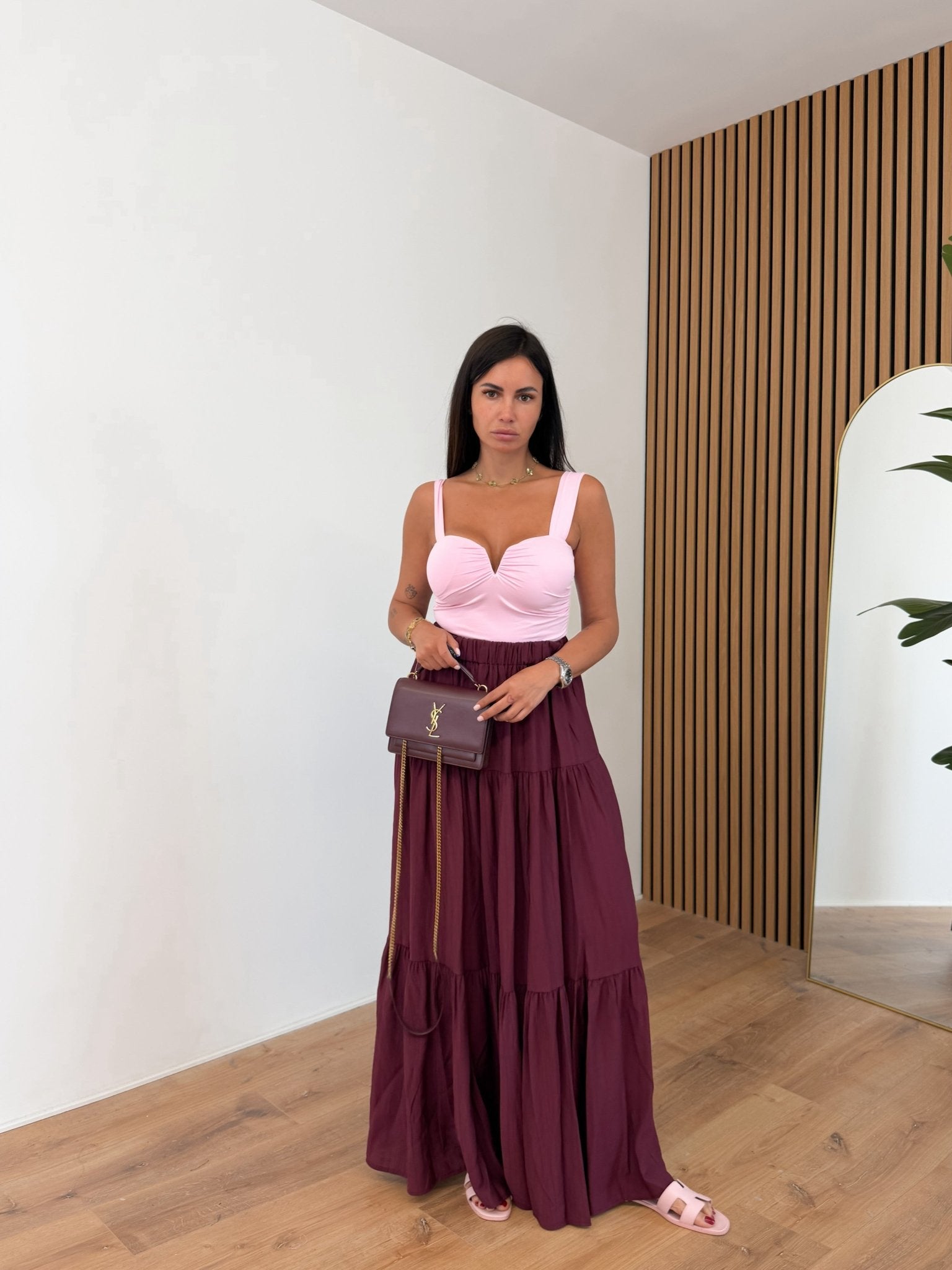 Top Scollo V - Rosa - SAINTH