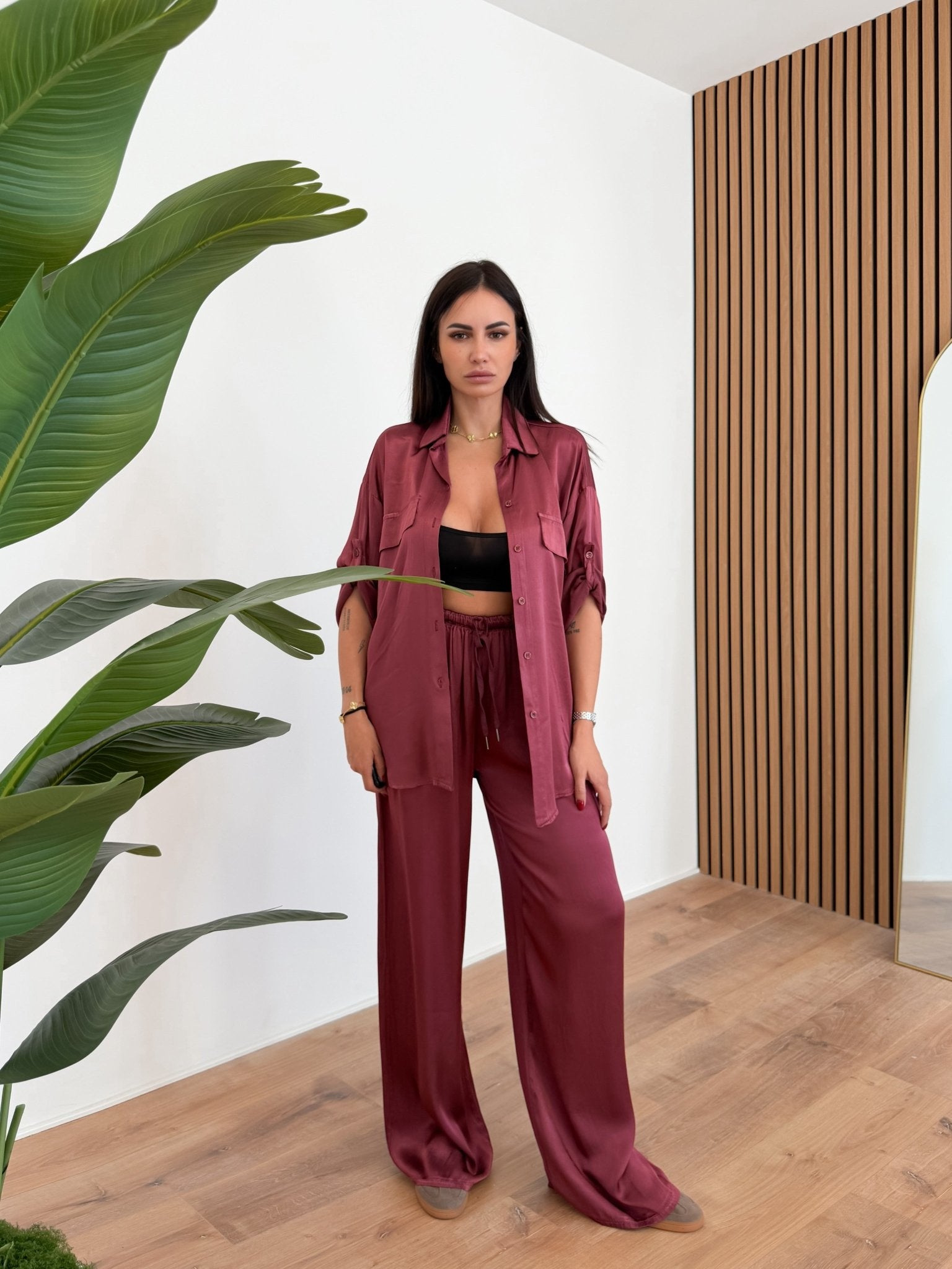 Camicia Breeze - Bordeaux - SAINTH