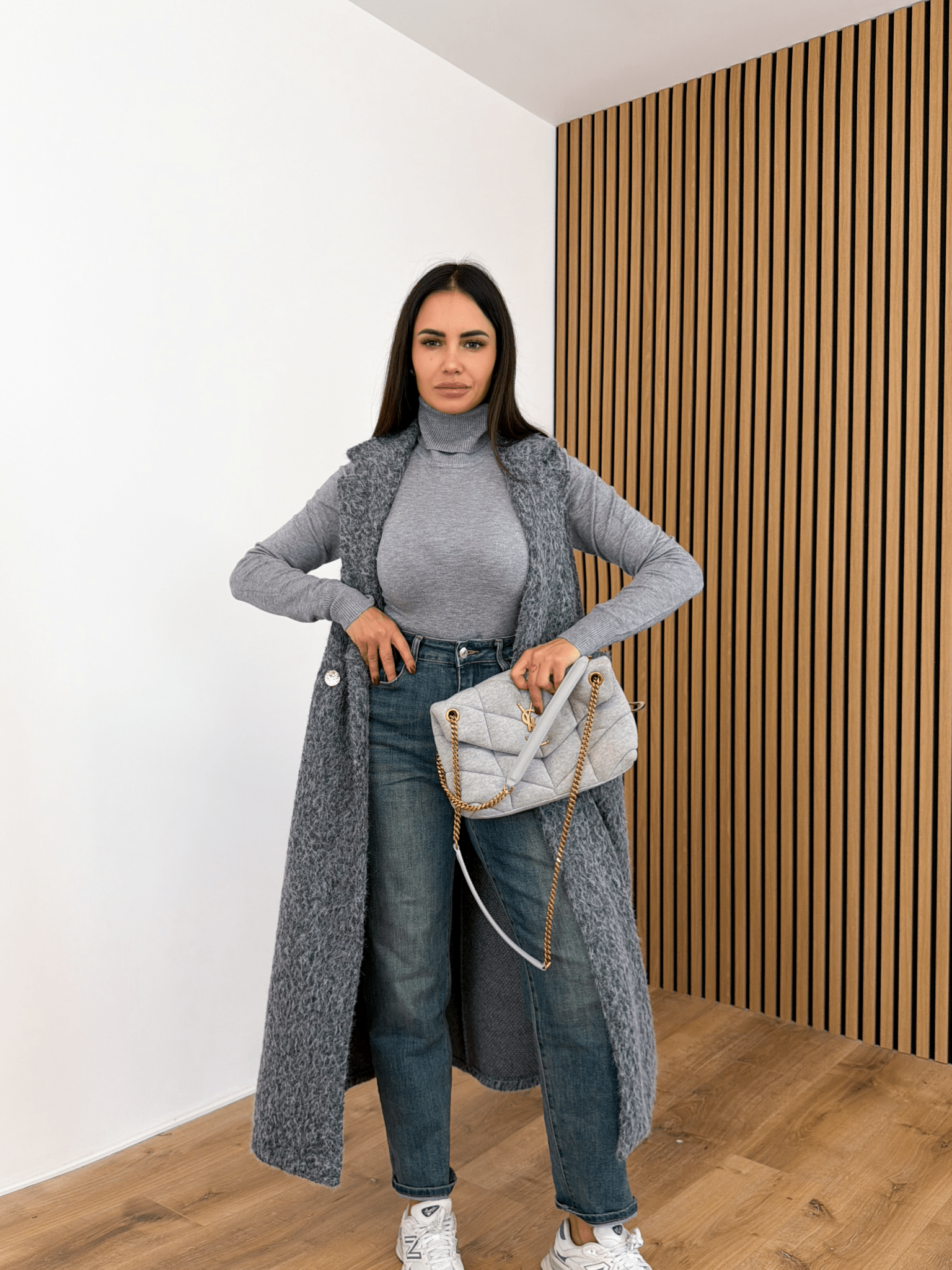 Pull Collo Alto - Grigio - SAINTH